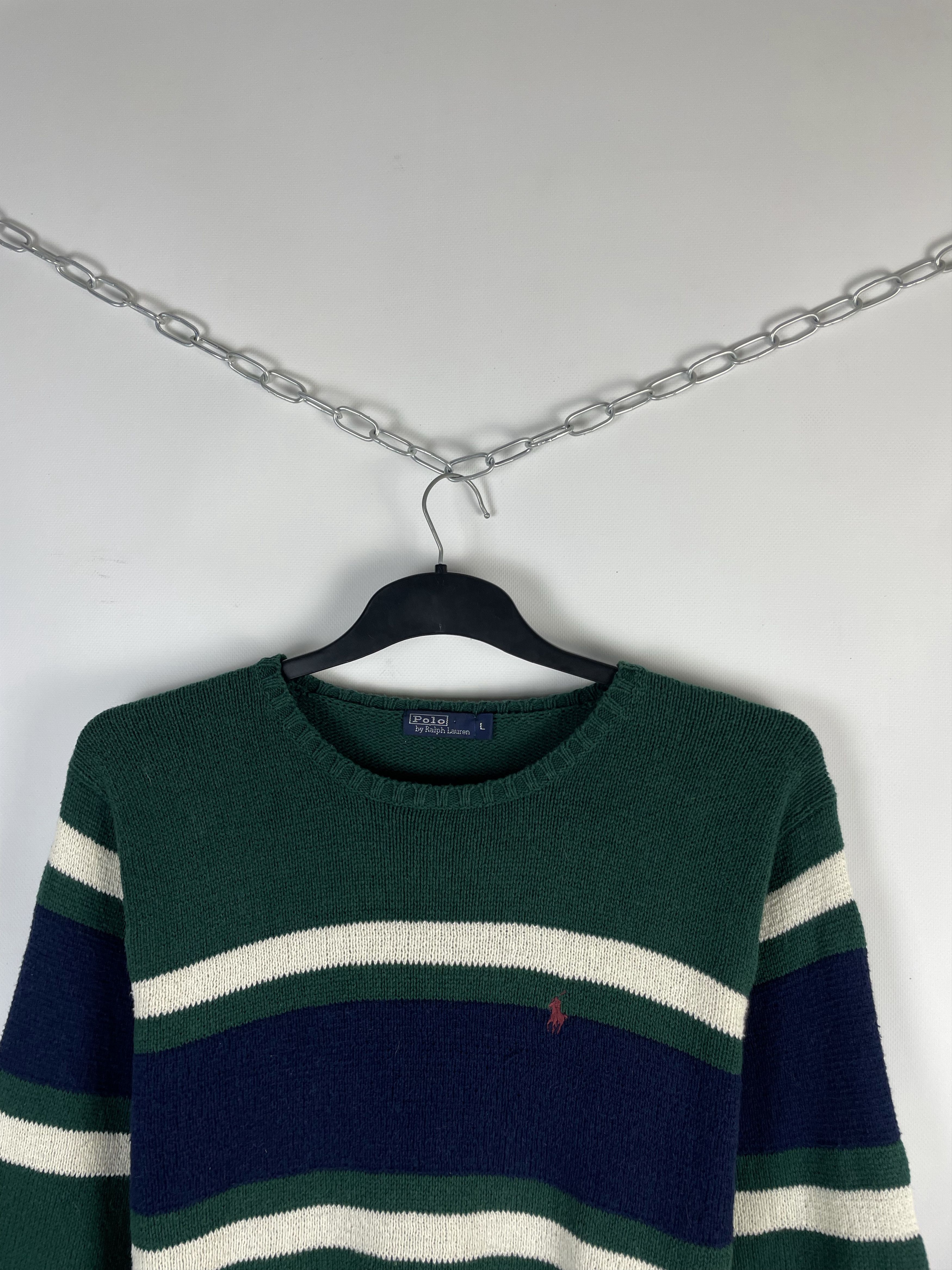Polo Ralph Lauren × Vintage Vintage Polo Ralph Lauren Knit Sweater Size US L / EU 52-54 / 3 - 3 Thumbnail