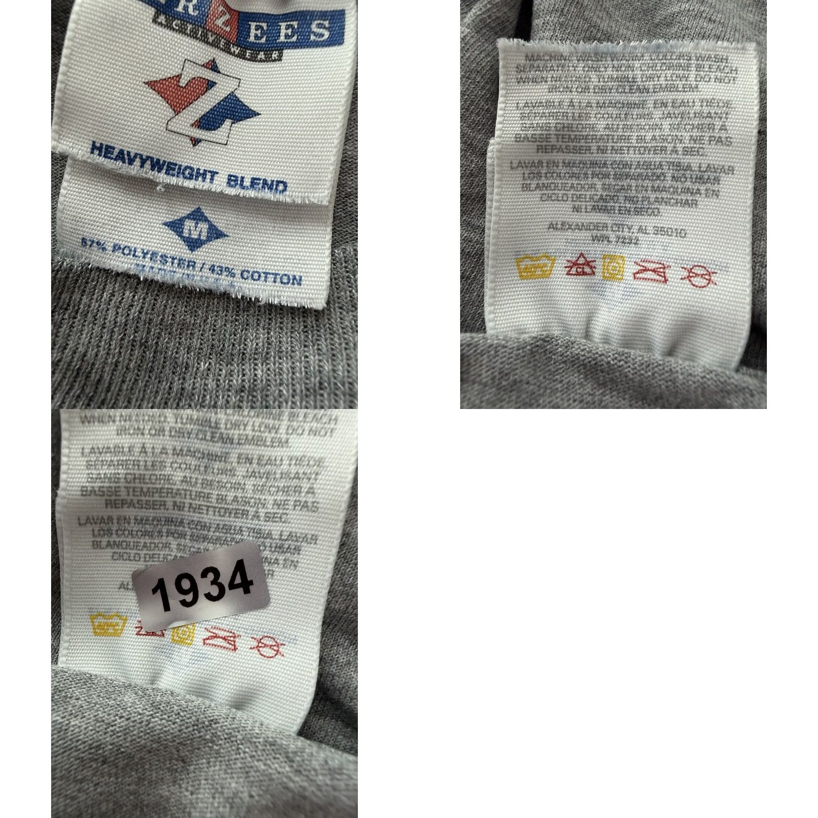 Jerzees VINTAGE Habitat for Humanity Shirt Mens Medium 90s Jerzees Heather Gray T-shirt Size US M / EU 48-50 / 2 - 9 Thumbnail