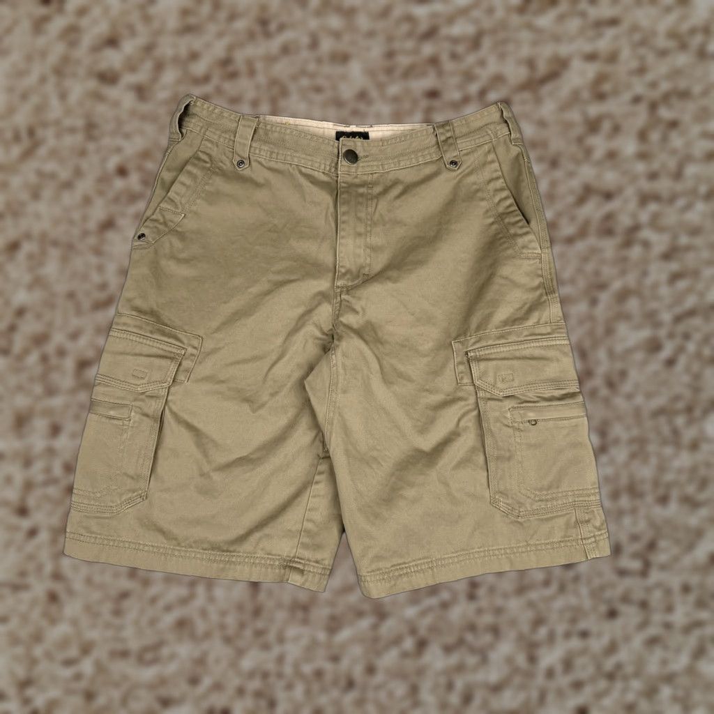 Vintage Cabela's Cargo Shorts Men 34 Beige Stretch Pockets Cotton Blend Durable Camp Hike Size US 34 / EU 50 - 1 Thumbnail