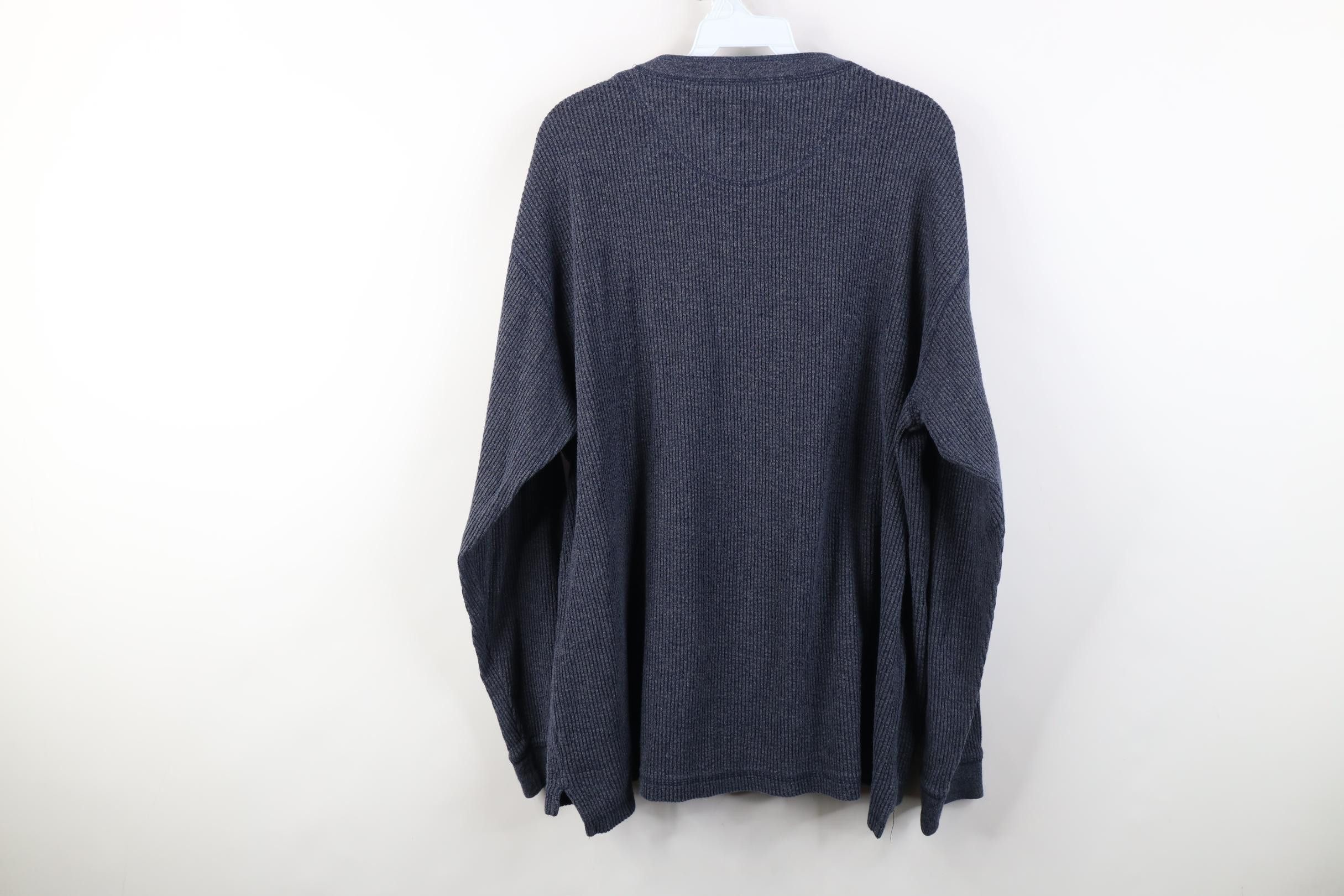 Vintage Vintage 90s Streetwear Heavyweight Ribbed Henley T-Shirt Size US L / EU 52-54 / 3 - 8 Thumbnail