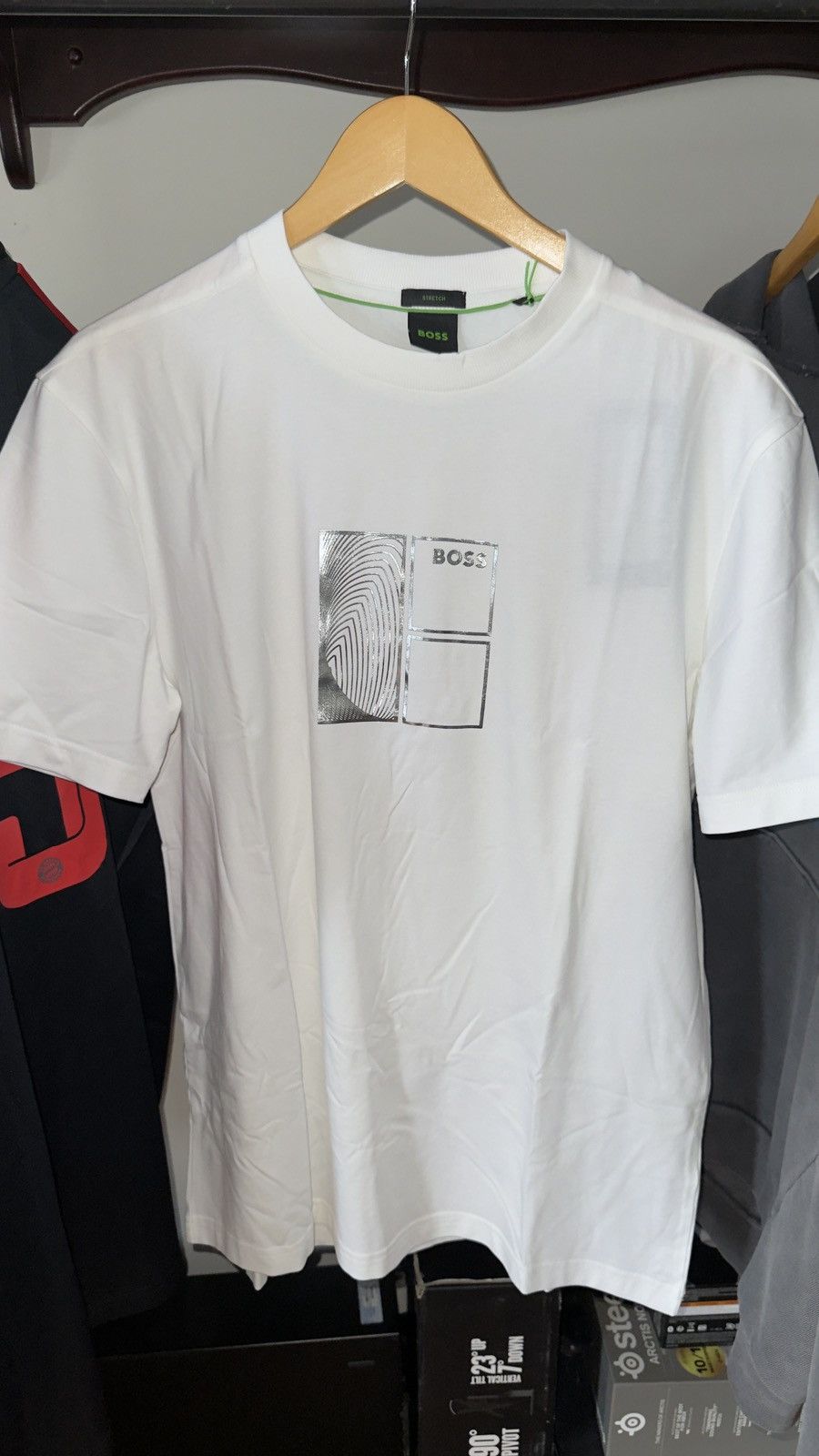 Hugo Boss Hugo Boss White T-Shirt Size US L / EU 52-54 / 3 - 1 Thumbnail