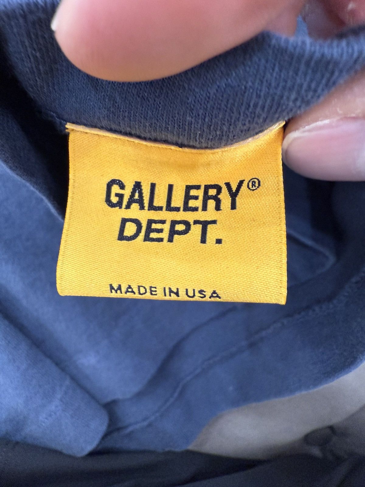 Gallery Dept. Gallery Dept. Navy/Yellow T-Shirt Size US S / EU 44-46 / 1 - 9 Thumbnail