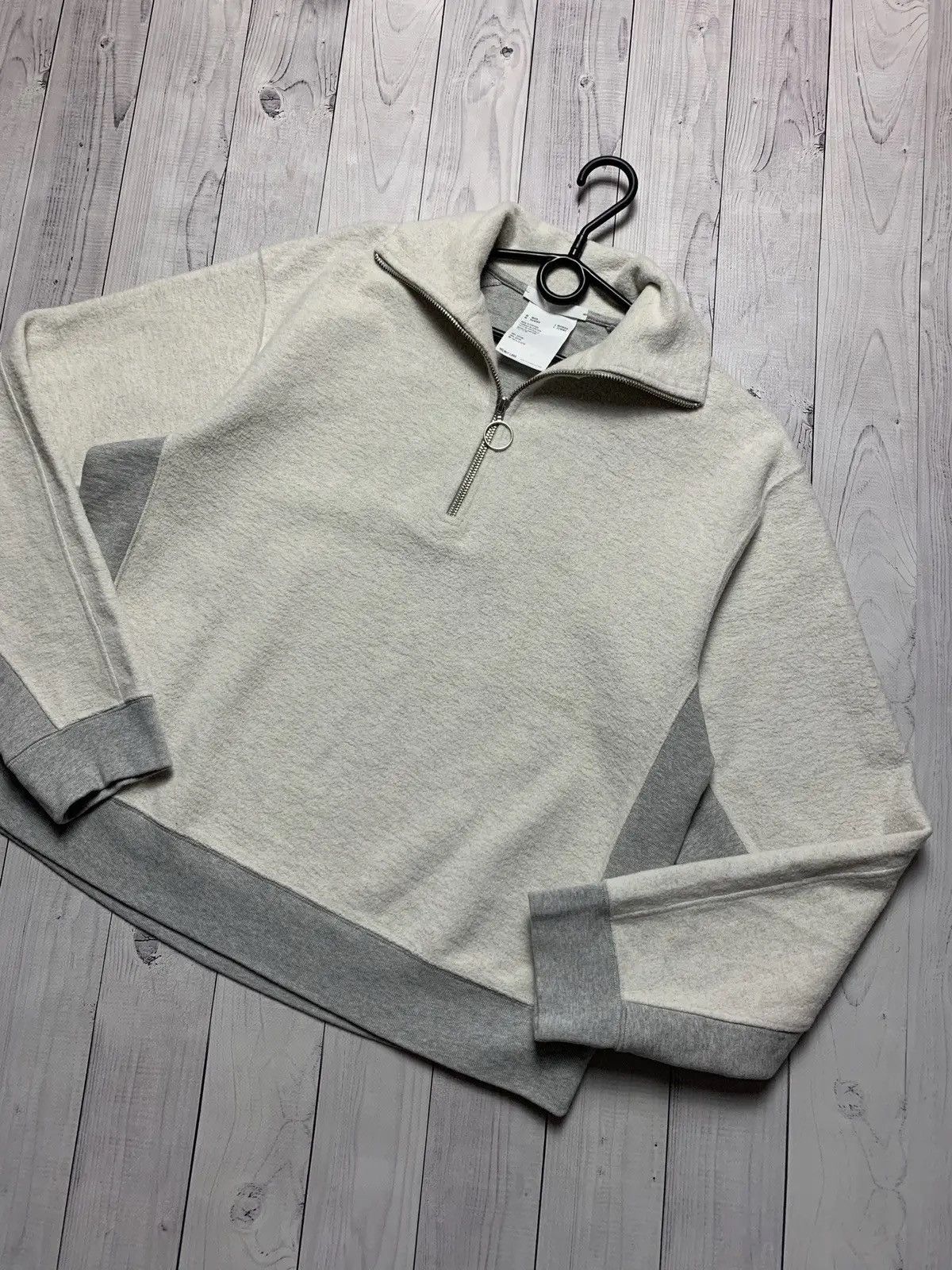 Helmut Lang Vintage Helmut Lang luxury sweater zip 1/4 sweatshirt M/L Size L / US 10 / IT 46 - 2 Thumbnail