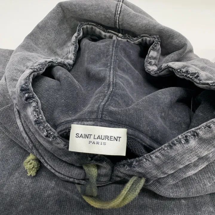 Saint Laurent Paris Saint Laurent Distressed Casual Hoodie for Women -2507 Size M / US 6-8 / IT 42-44 - 5 Thumbnail