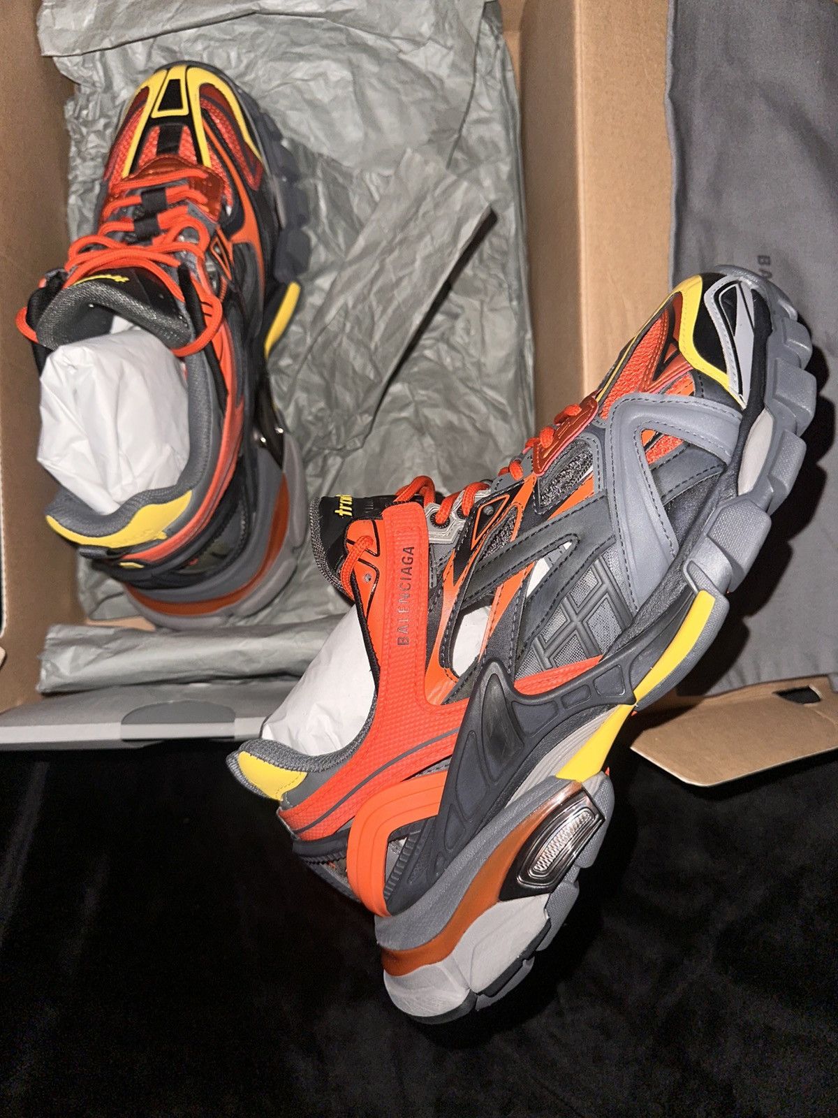 Balenciaga Balenciaga Track 2 “Gray/Orange” Size US 8 / EU 41 - 6 Thumbnail