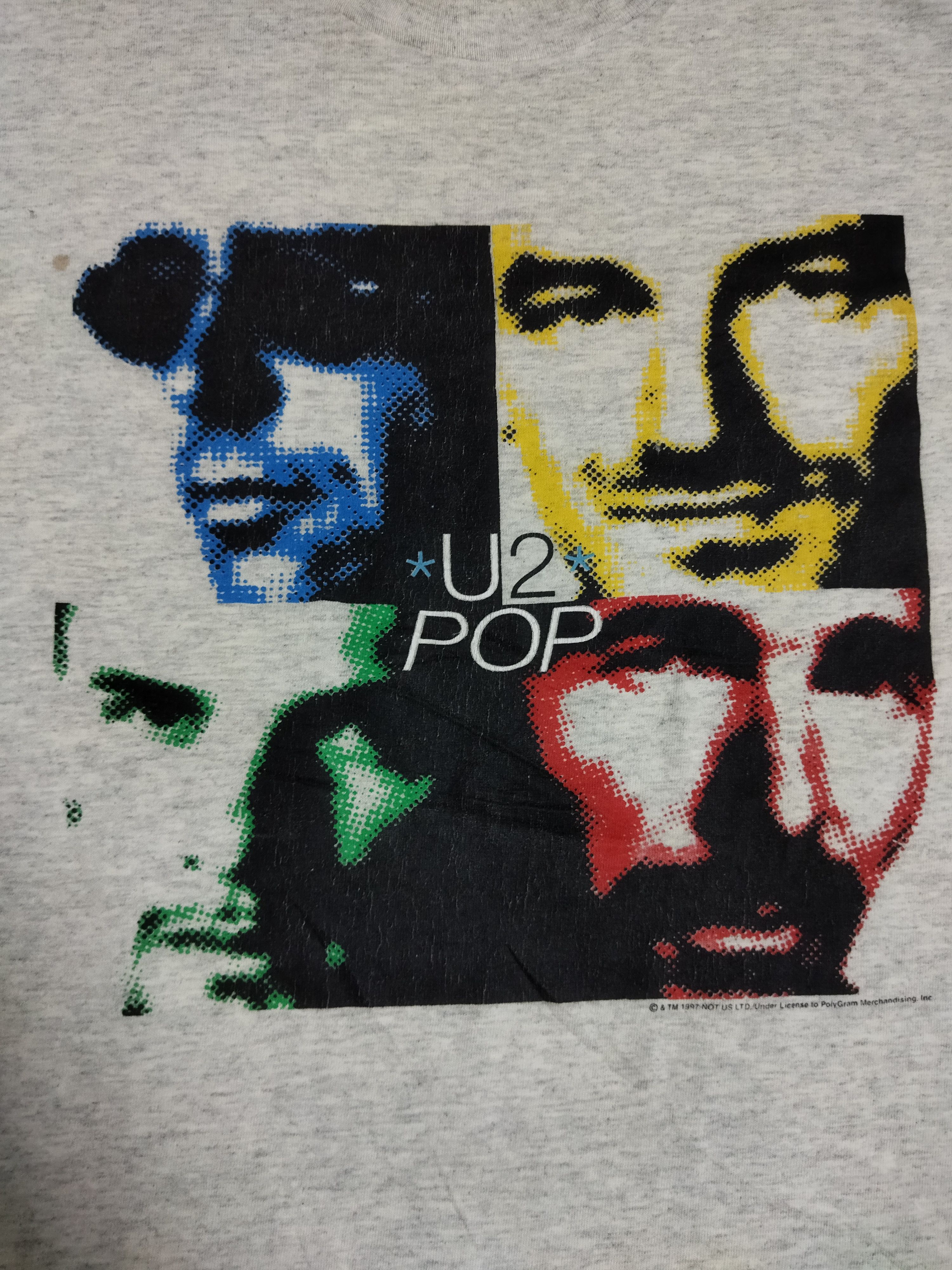 Band Tees Vintage U2 Pop Mart 1997 Tour Tee Size US L / EU 52-54 / 3 - 3 Thumbnail