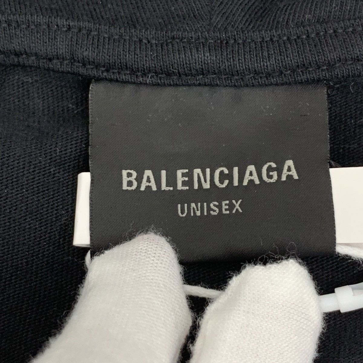 Balenciaga Balenciaga Black Logo Printed Hooded Sweatshirt K26WX Size US L / EU 52-54 / 3 - 5 Thumbnail