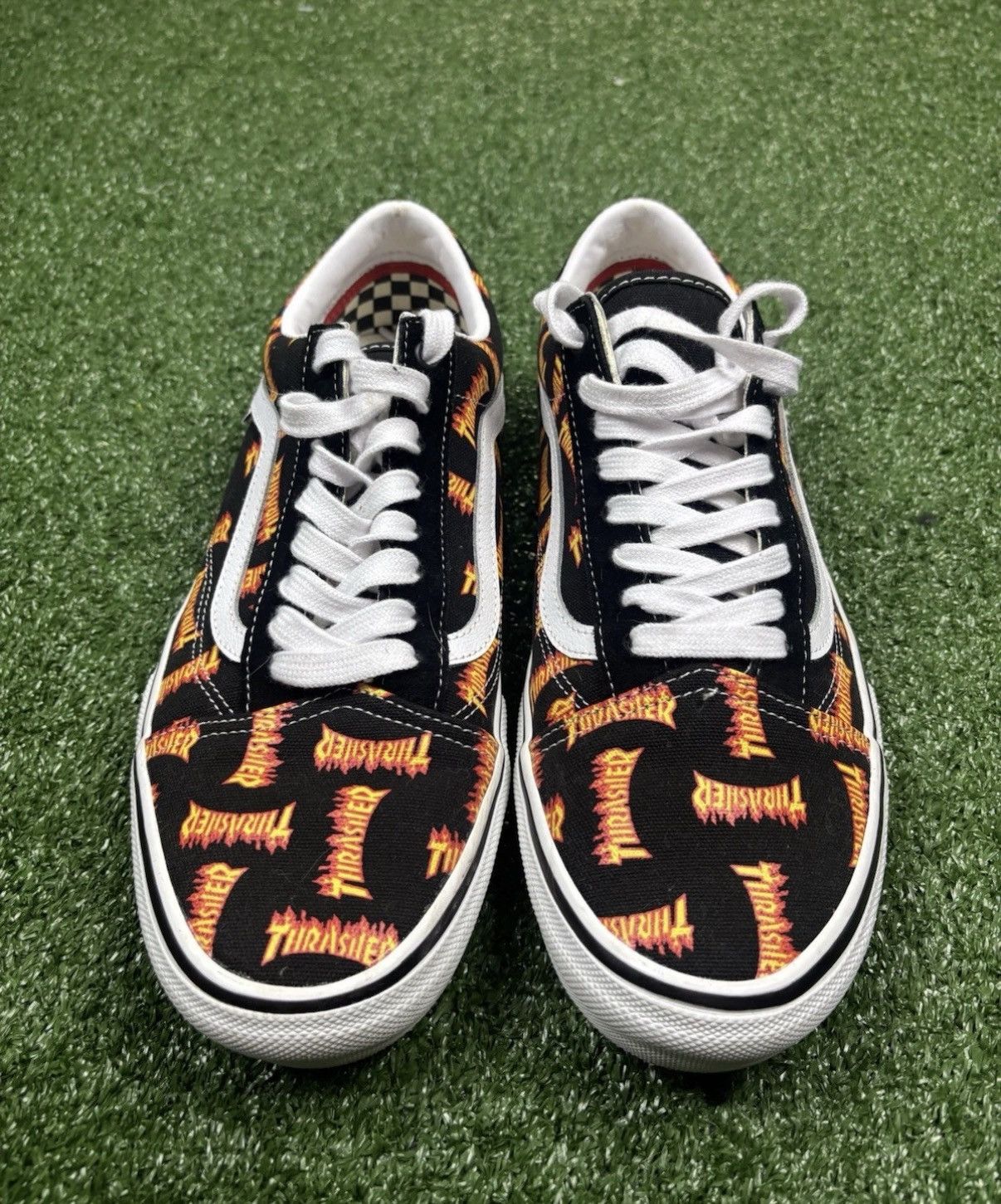 Thrasher Vans x Thrasher Men's Skate Old Skool Black 11 Size US 11 / EU 44 - 1 Thumbnail