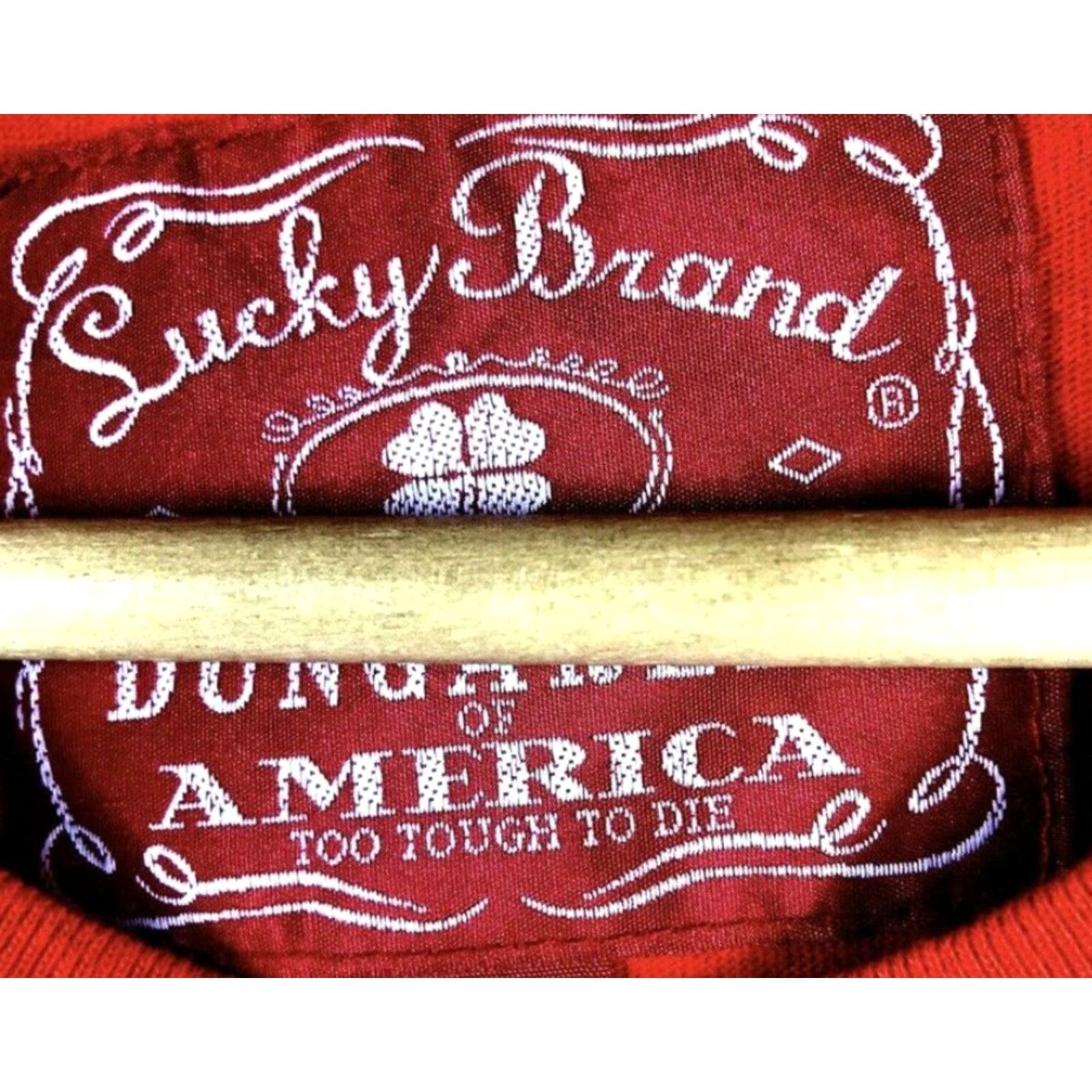 Lucky Brand LUCKY Brand T-Shirt Mens Medium Short Sleeve Lightning Tee Orange Orange Logo Crew Neck Breathing All Seasons Casual Size US M / EU 48-50 / 2 - 2 Thumbnail