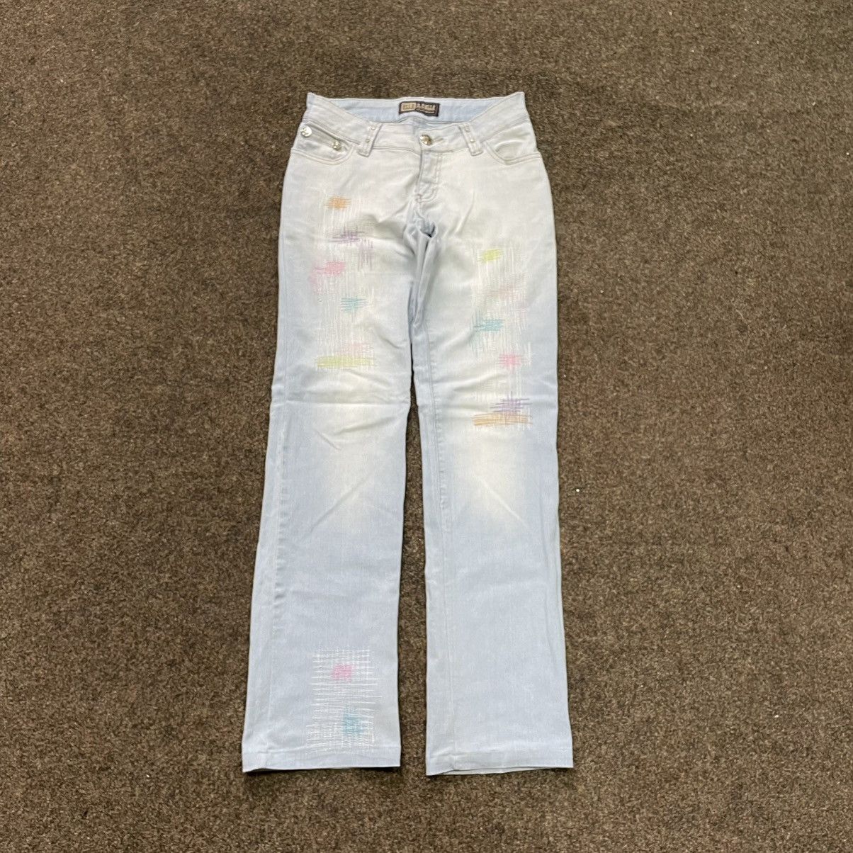 Vintage Vintage Y2K Baggy Wide Leg Flared Jeans Grunge Streetwear 33 Size 33" - 9 Thumbnail