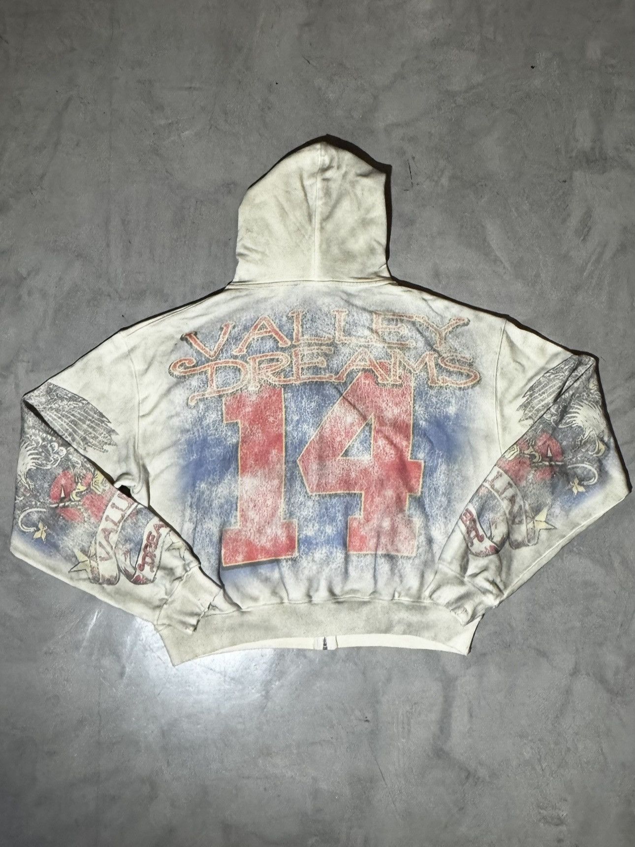 Vale Vale Forever Nostalgia Zip Up ‘Tattered/Cream’ Size US M / EU 48-50 / 2 - 2 Thumbnail