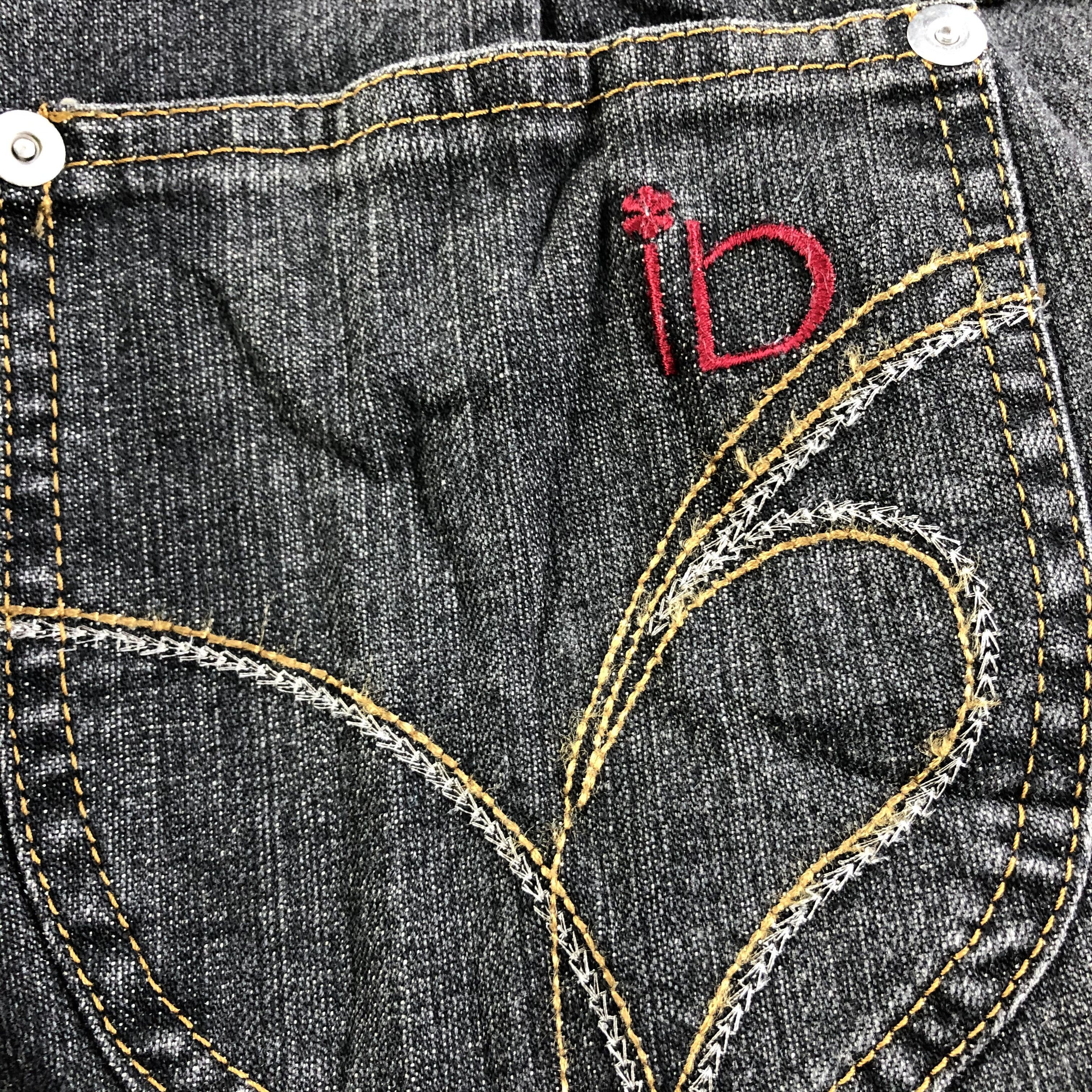 Japanese Brand Ingeborg Jeans Faded Black Flare Denim KJ1794 Size 32" / US 10 / IT 46 - 6 Thumbnail