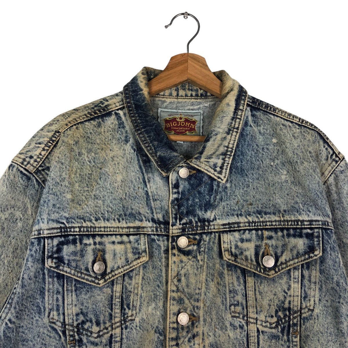 Japanese Brand 🔥90’s Vintage Cropped Trucker Denim Jacket Big John Size US M / EU 48-50 / 2 - 2 Thumbnail