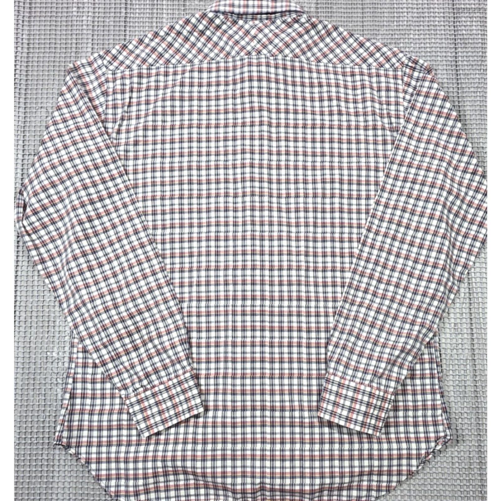 Billy Reid Billy Reid Button-Up Shirt XL Multicolor Plaid Long Sleeve Men's Italy Size US XL / EU 56 / 4 - 5 Thumbnail