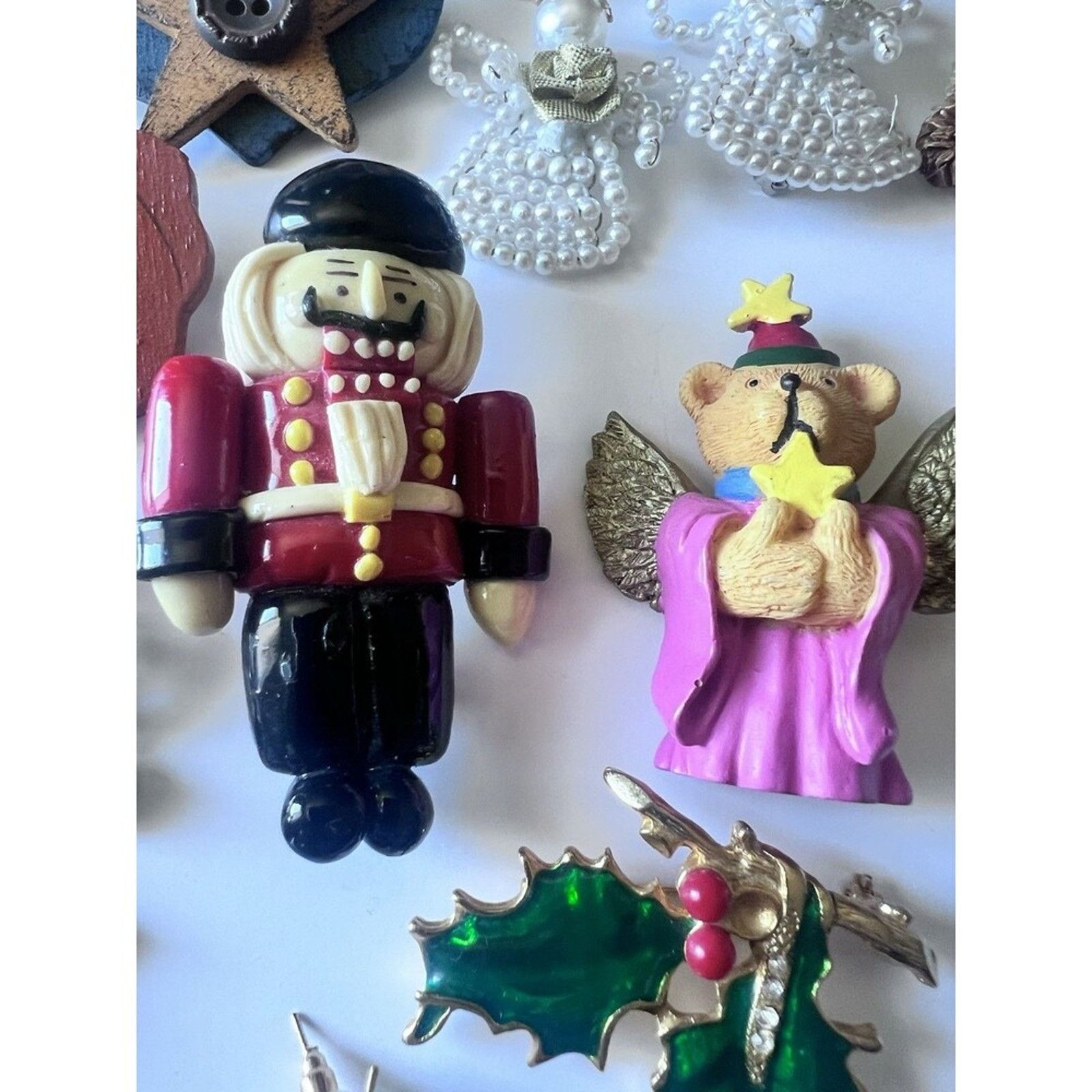 Other Lot Of 16 Christmas Vintage Brooches. Size ONE SIZE - 5 Thumbnail