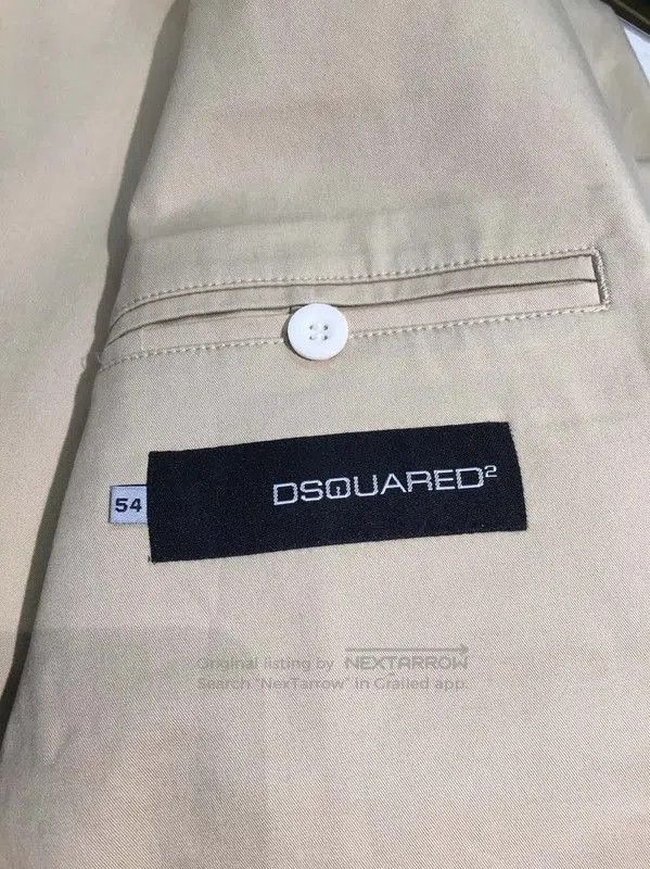 Dsquared2 DSQUARED2 Khaki Cotton Long Sleeve Jacket . Size US XXL / EU 58 / 5 - 6 Thumbnail