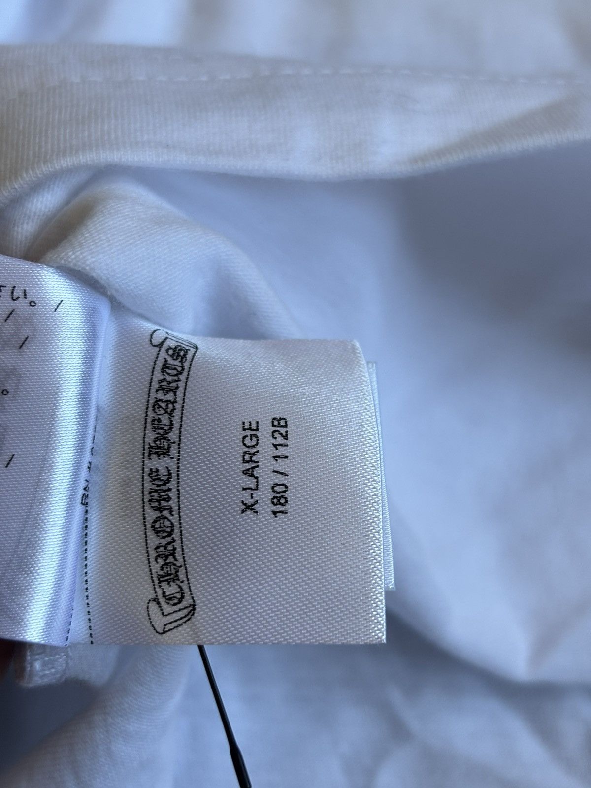 Chrome Hearts Chrome Hearts Neck Logo White LS Tee Size US XL / EU 56 / 4 - 7 Thumbnail