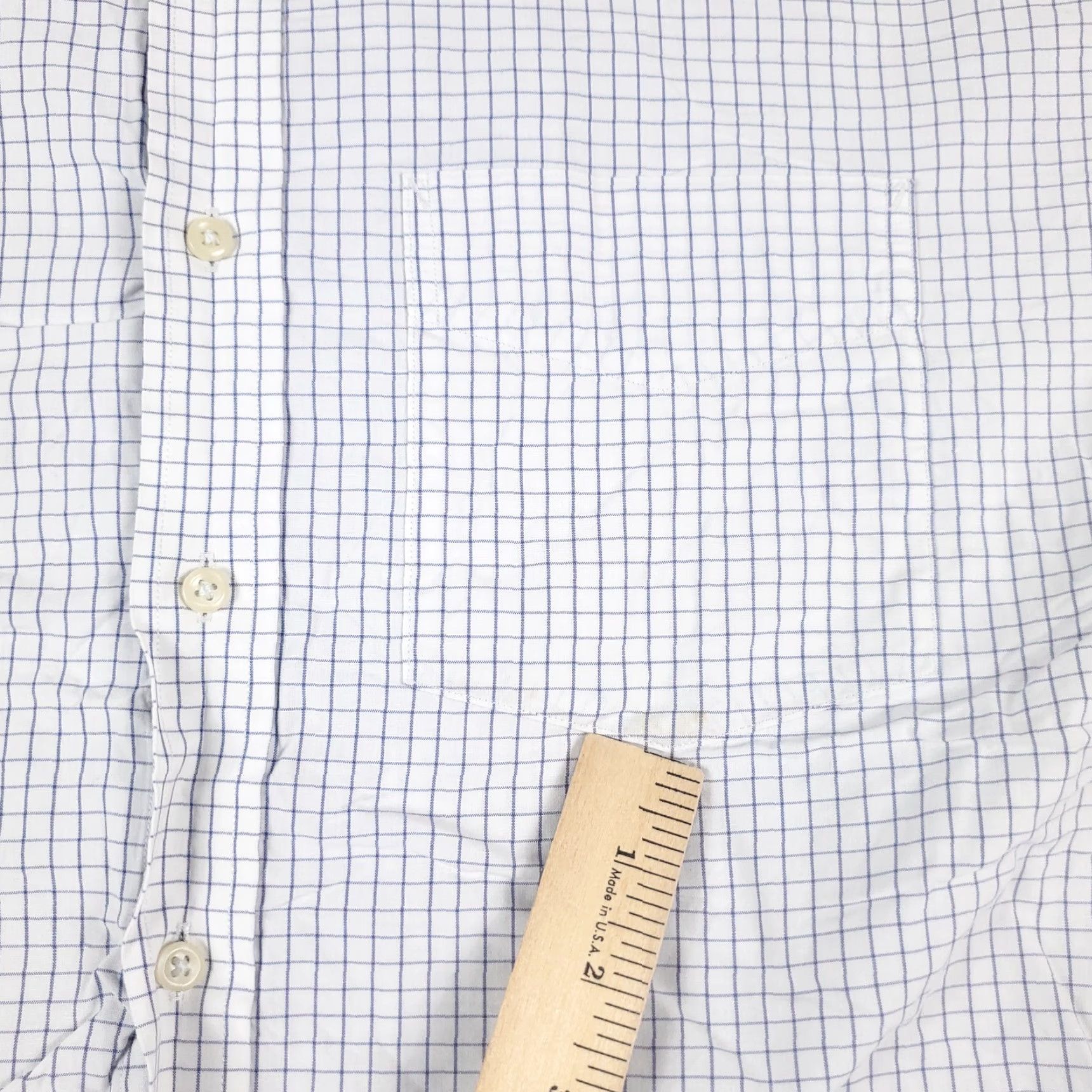 Tommy Hilfiger Tommy Hilfiger Shirt Mens Large White Blue Check Button-Up Long Sleeve Casual Office Wear L White Check, Tommy Hilfiger, Button-Up, Men, Regular Fit Size US L / EU 52-54 / 3 - 4 Thumbnail