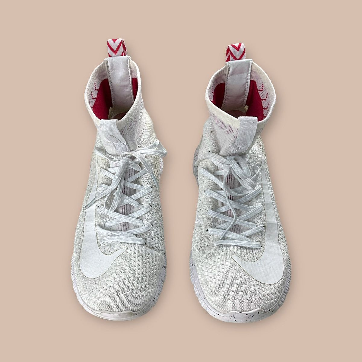 Nike Nike Flyknit Mercurial 'Triple White' Size US 5 / EU 37 - 9 Thumbnail
