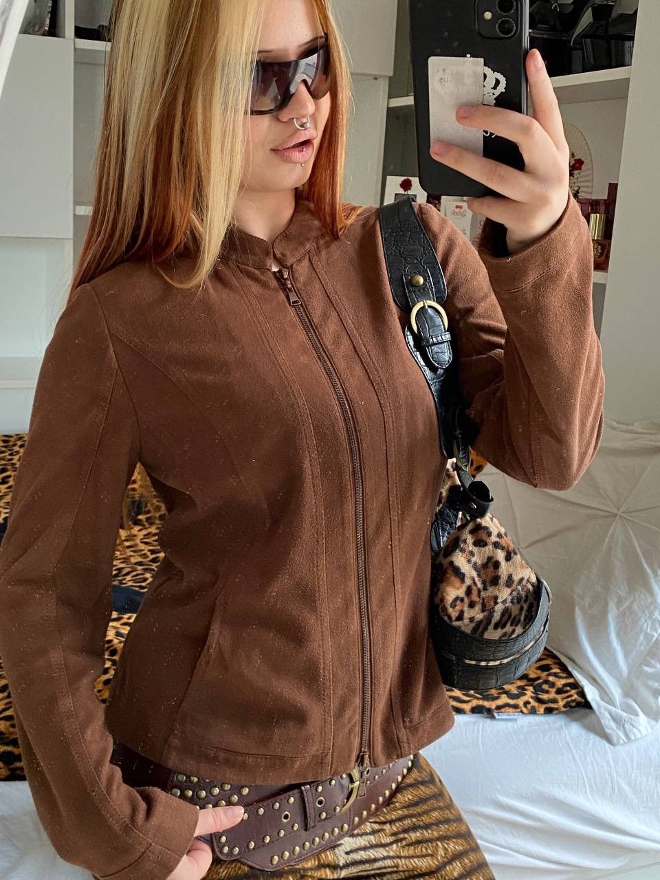 Vintage Vintage brown jacket Size S / US 4 / IT 40 - 2 Thumbnail