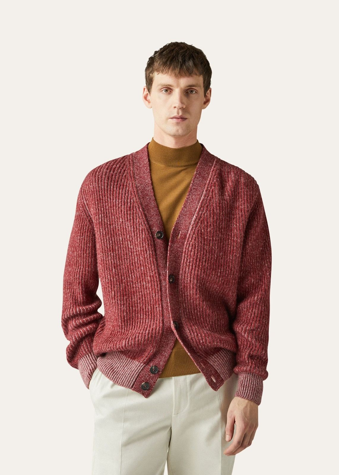 Loro Piana o1srvl11e1224 Silk And Cashmere Cardigan in Red Size US S / EU 44-46 / 1 - 2 Thumbnail