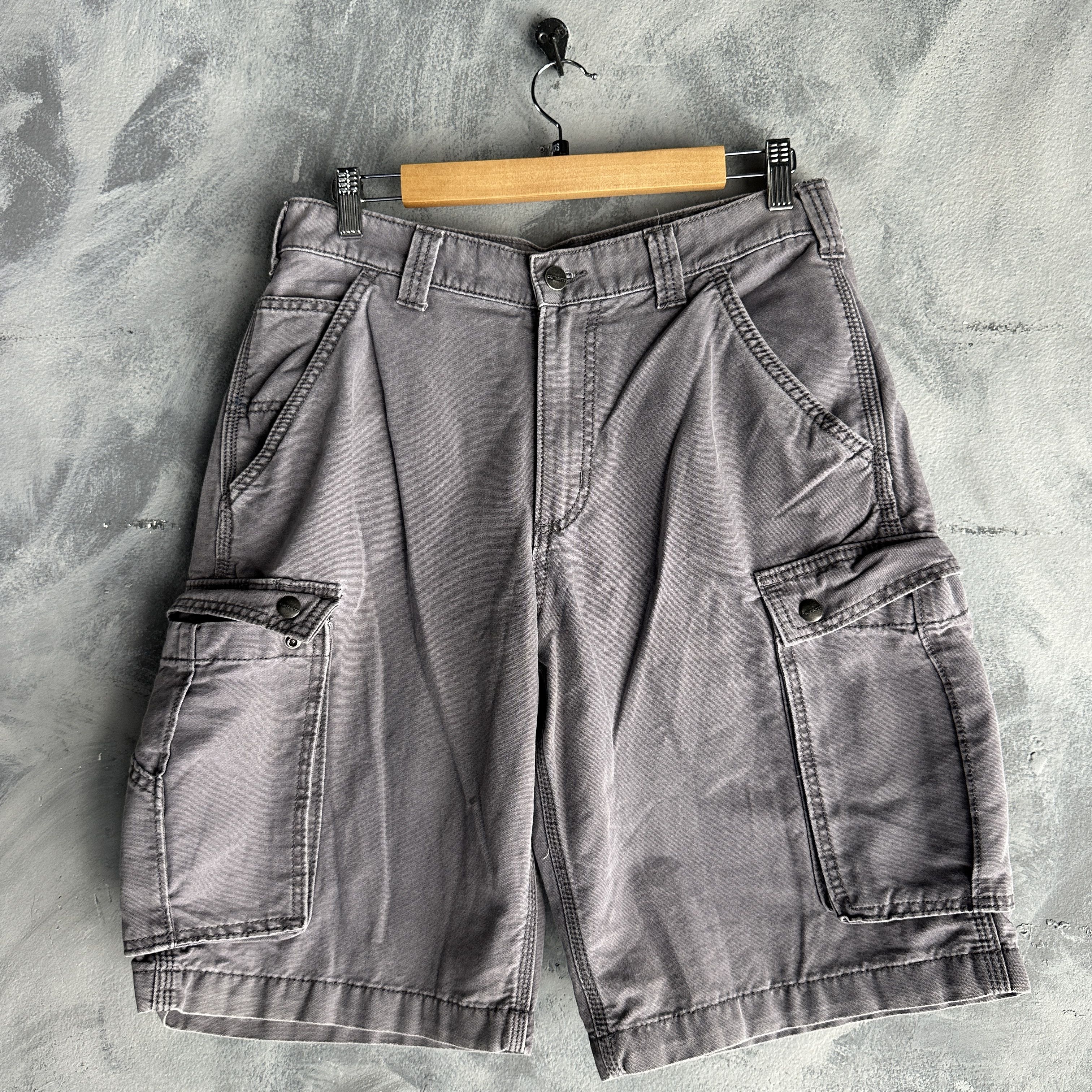 Vtg Carhartt Cargo Shorts Relaxed Fit Workwear 100277 039