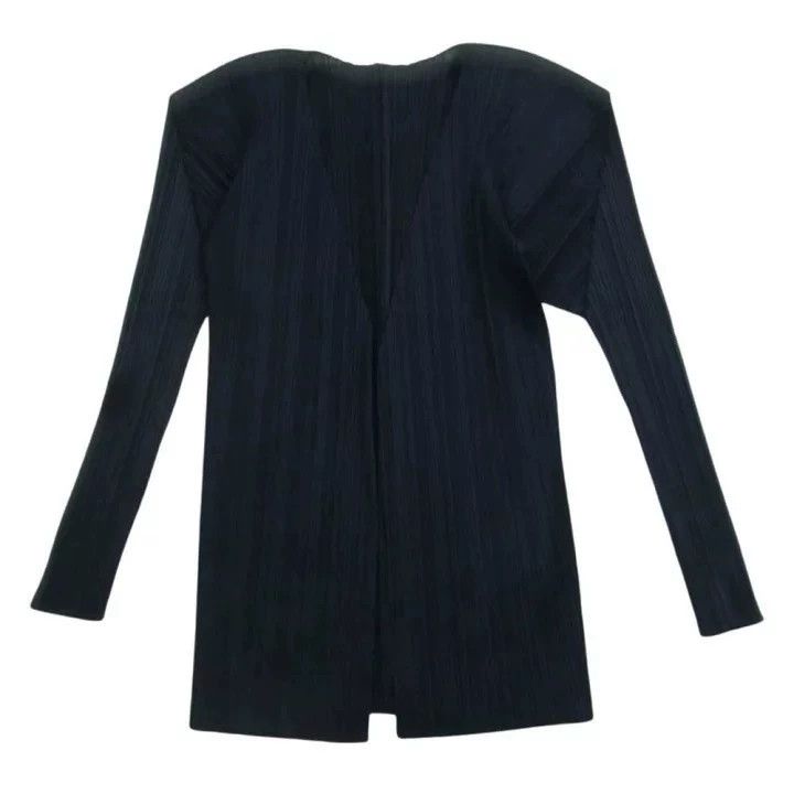 Issey Miyake Issey Miyake size；3 Black pleated cardigan Size XS / US 0-2 / IT 36-38 - 1 Thumbnail