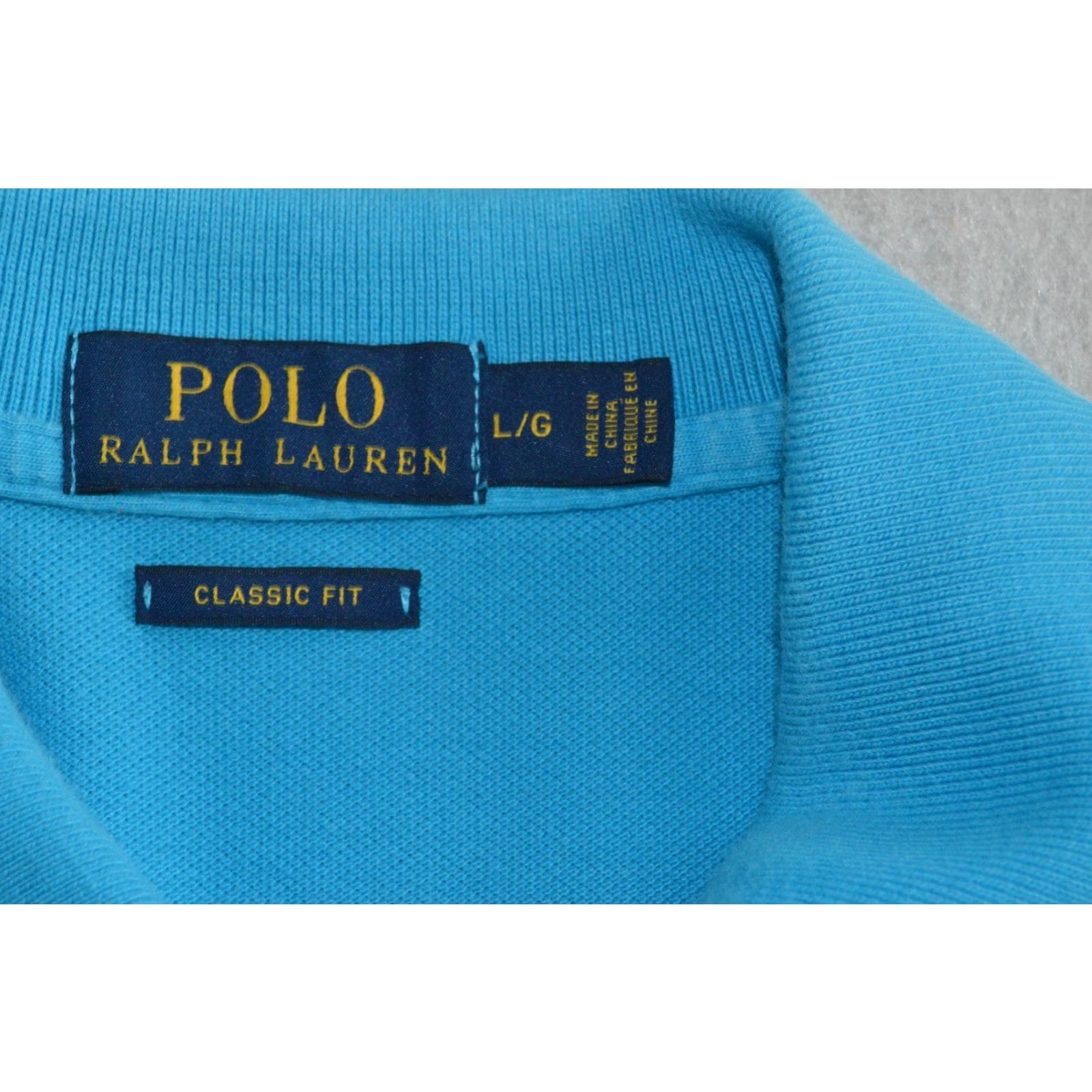 Ralph Lauren Ralph Lauren Polo Polo SS Shirt Blue Classic Fit Large Cotton Men's Polo Shirt Vintage? No Size US L / EU 52-54 / 3 - 4 Thumbnail