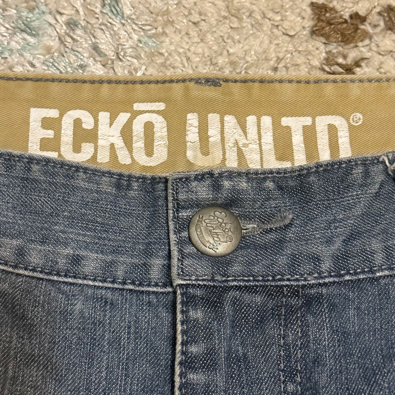 Ecko Unltd. Vintage Ecko Unltd Baggy Jeans Size 40x33 Light Wash Y2K Size US 40 / EU 56 - 6 Thumbnail