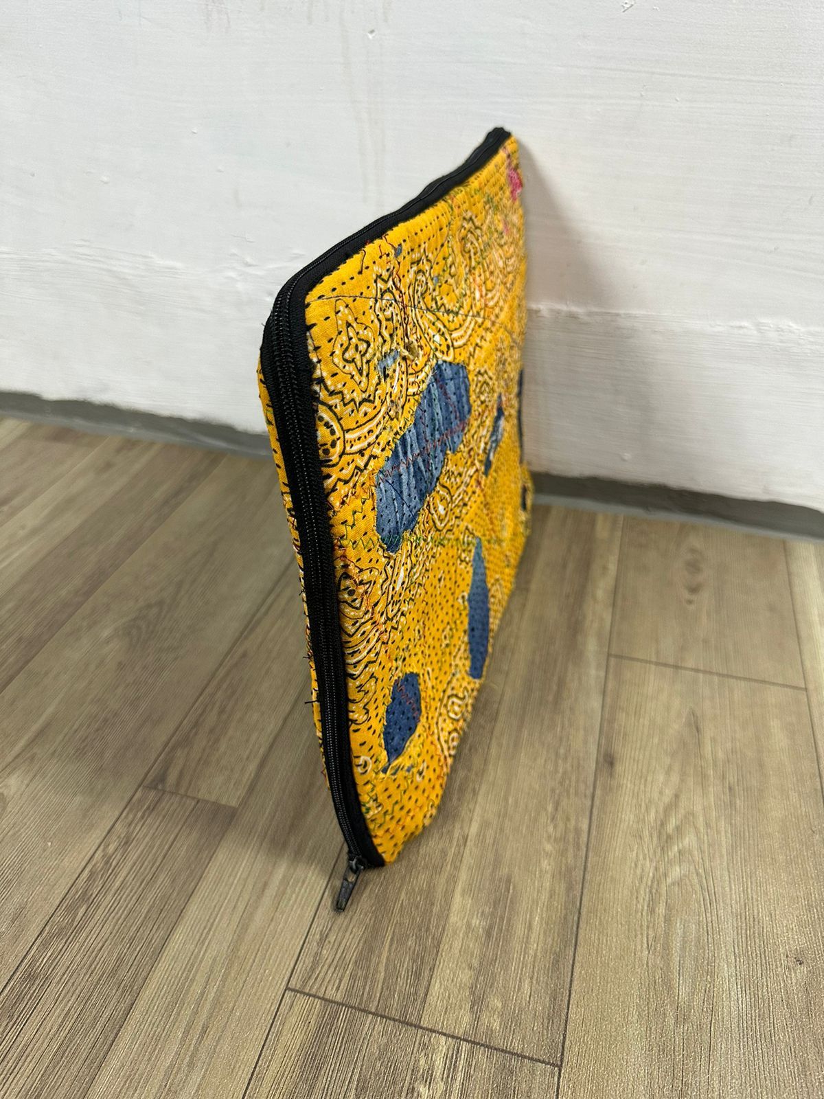 Other Custom Made Distressed Denim Paisley Patchwork boro Clutch Size ONE SIZE - 3 Thumbnail