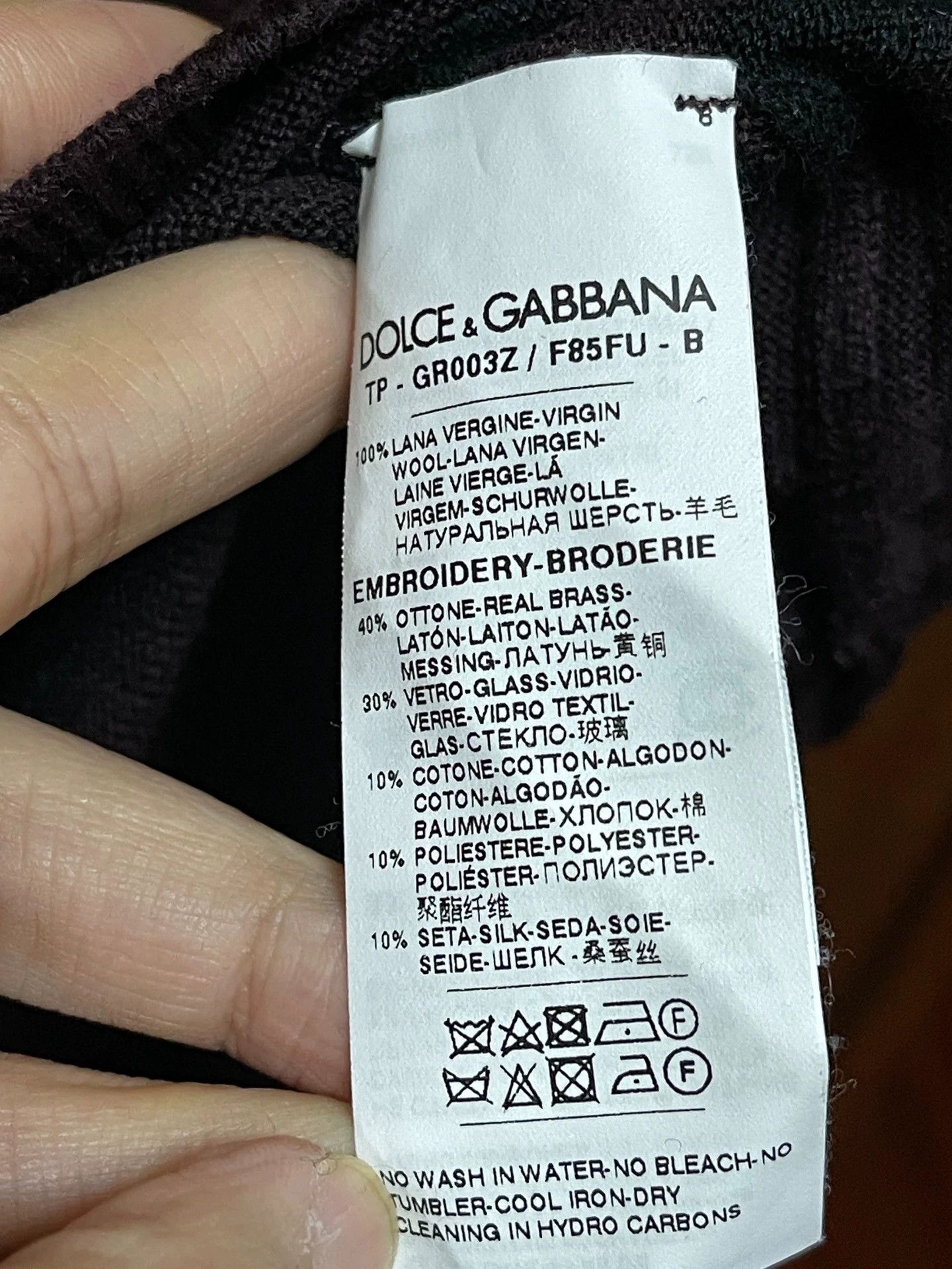 Dolce & Gabbana Dolce&Gabbana Oversized Wool Beaded Epaulettes Sweater Size US L / EU 52-54 / 3 - 6 Thumbnail