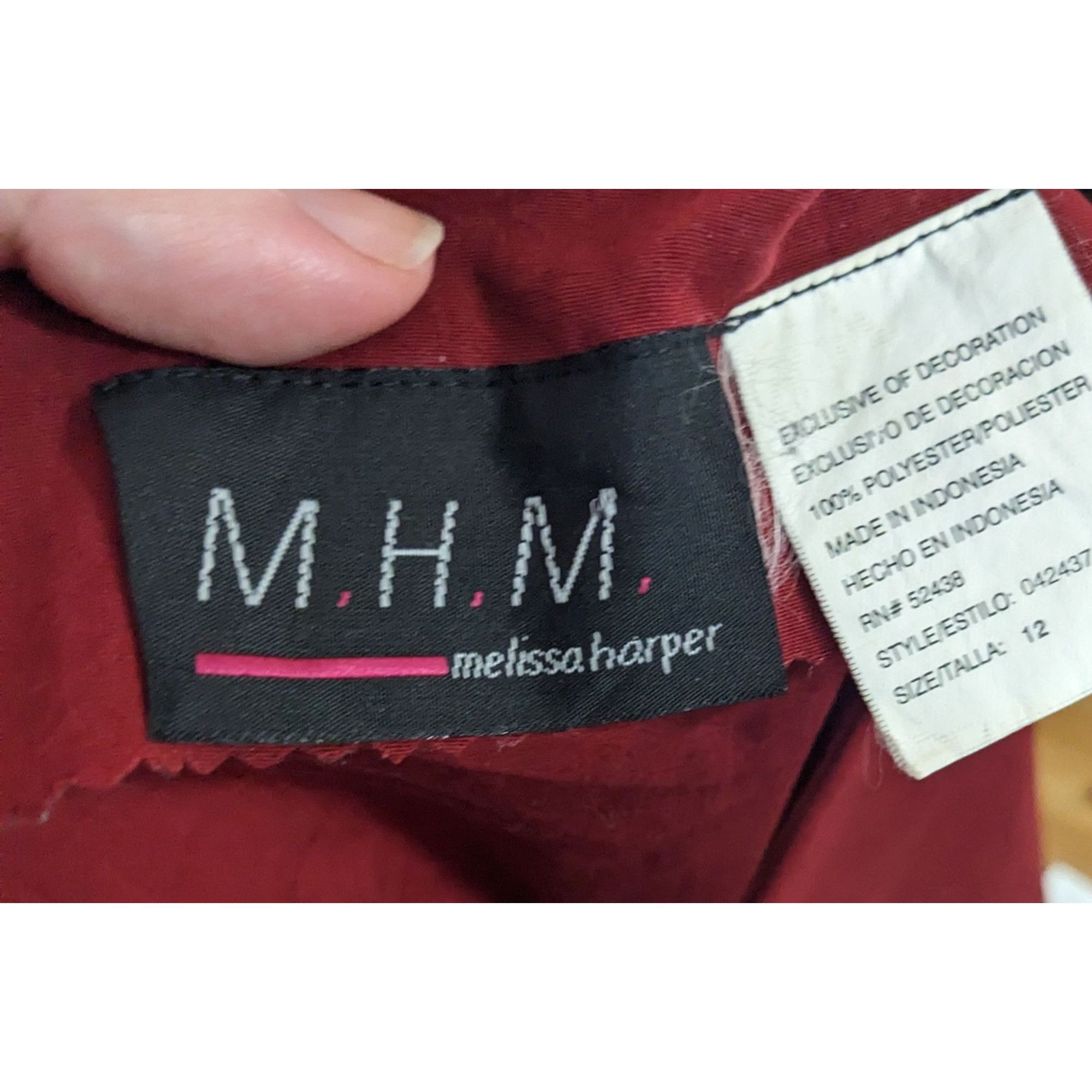 Other Vintage Melissa Harper Red Floral Embroidered Dress And Jack Size XL / US 12-14 / IT 48-50 - 6 Thumbnail