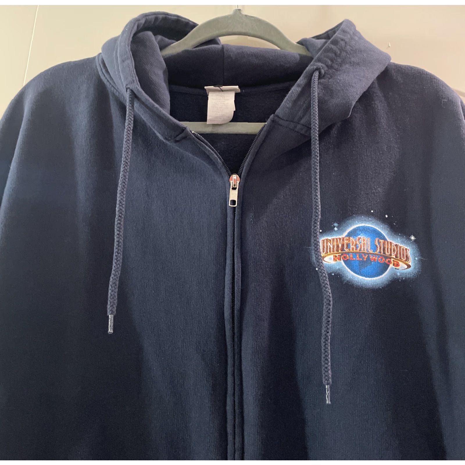 Vintage Universal Studios Hoodie Adult XL Blue Full Zip Graphic Print Themed Jurassic Park Harry Potter Simpsons 2016 Mens Size US XL / EU 56 / 4 - 4 Thumbnail