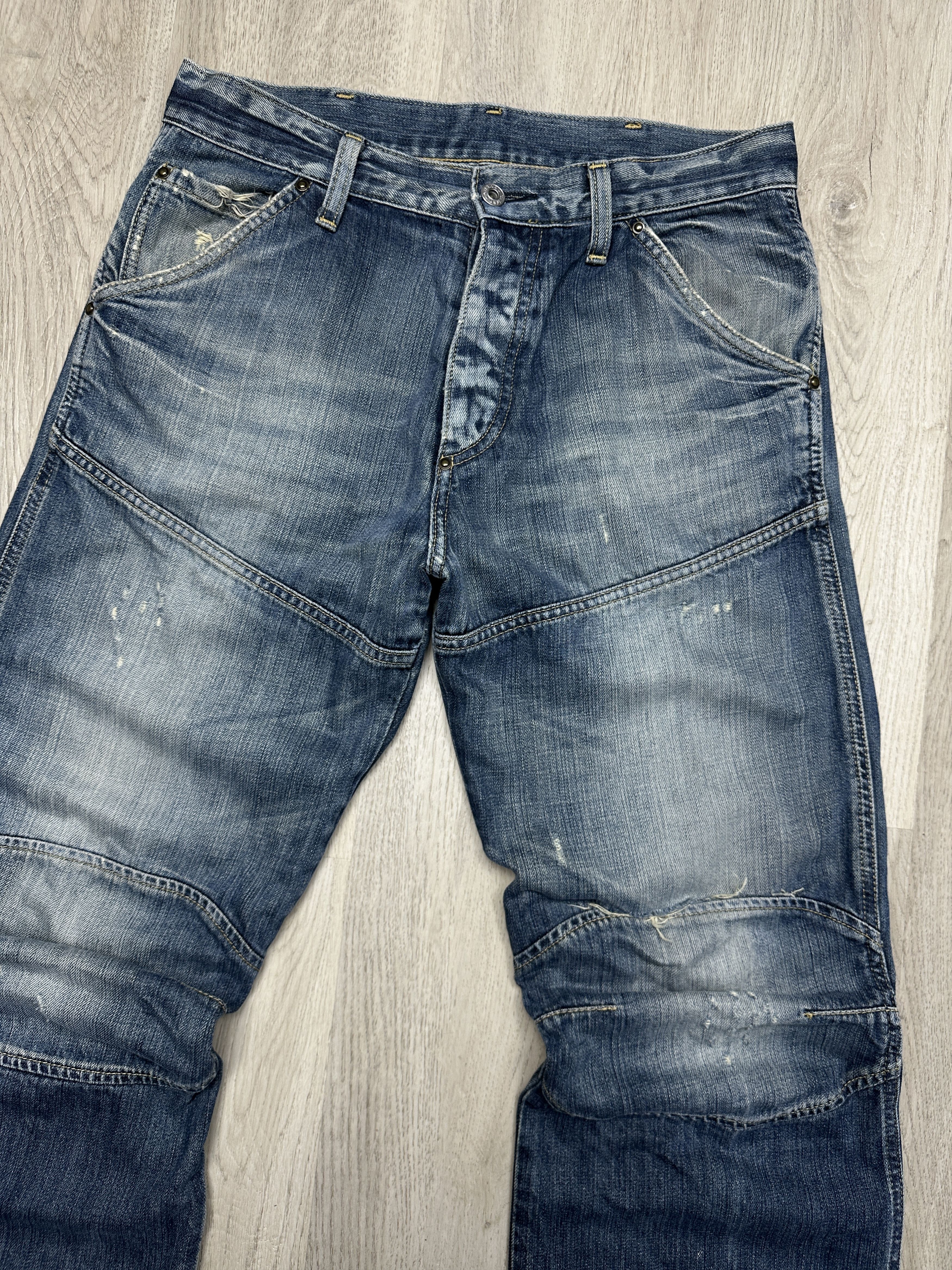 G-Star G Star Raw Vintage Elwood Denim Pants Double Knee Jeans Size US 32 / EU 48 - 7 Thumbnail