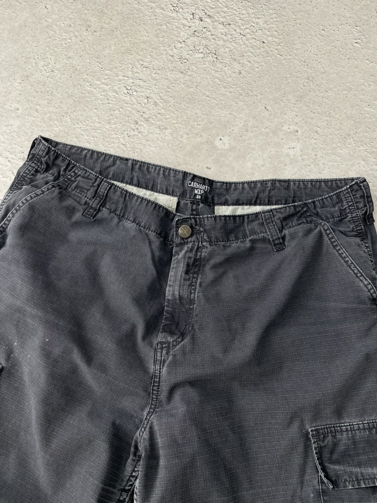 Carhartt Washed cargo y2k baggy wide leg carhartt shorts pants Size US 36 / EU 52 - 3 Thumbnail