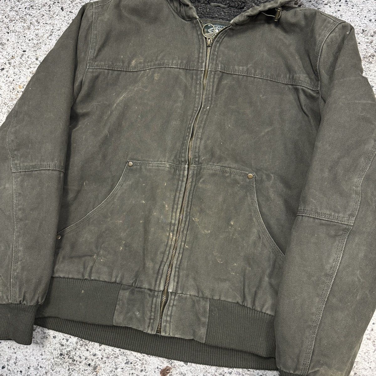 Vintage Thrashed Faded Dirty Work Jacket ERD Carhartt Balenciaga Size US M / EU 48-50 / 2 - 7 Thumbnail