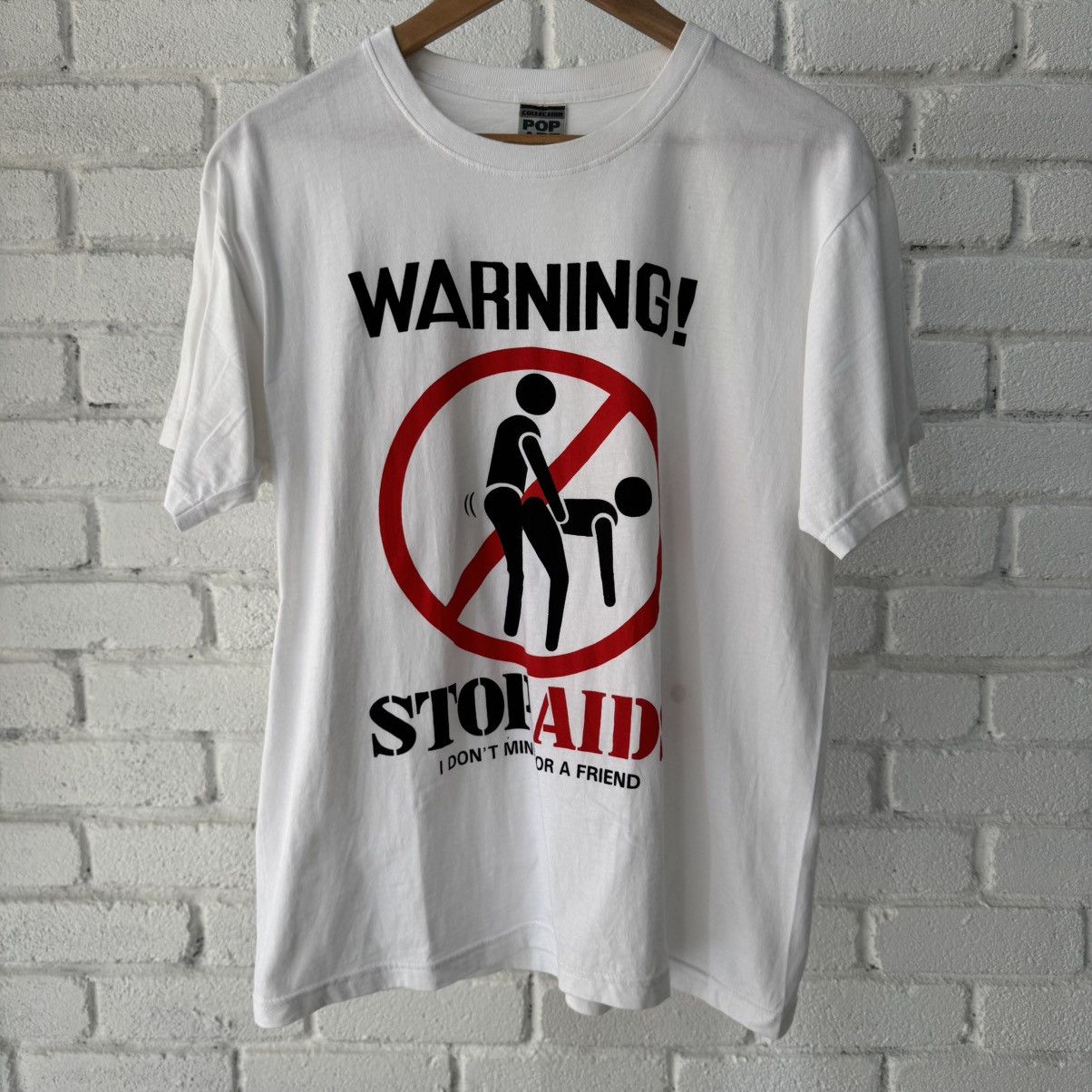 Vintage Stop AIDS Tee Size US M / EU 48-50 / 2 - 1 Thumbnail
