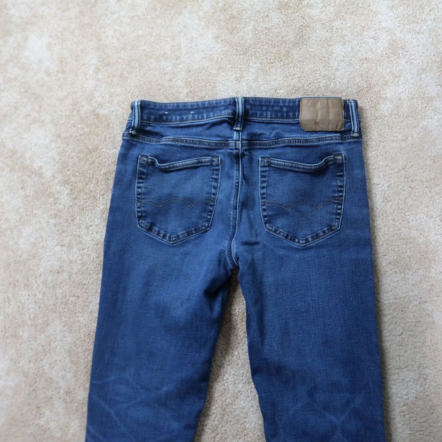 American Eagle Outfitters American Eagle Outfitters Jeans Skinny Mens 32x34 Blue Denim Airflex Stretch 5-Pocket Distress Medium Wash Regular Rise Slim Fit Casual Vintage No N/A Size US 32 / EU 48 - 6 Thumbnail