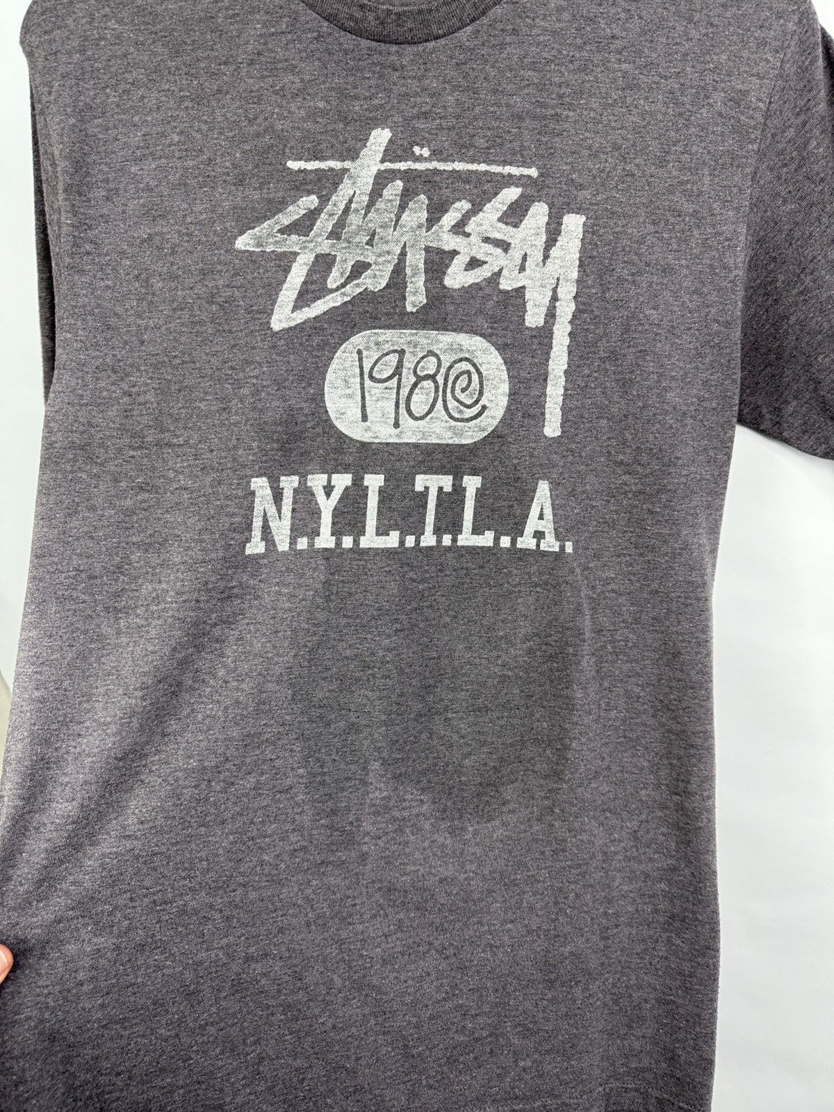 Stussy × Vintage 🇺🇸 Vintage Y2K Stussy 1980 NYLTLA T-Shirt Rare Hype Retro Size US S / EU 44-46 / 1 - 6 Thumbnail