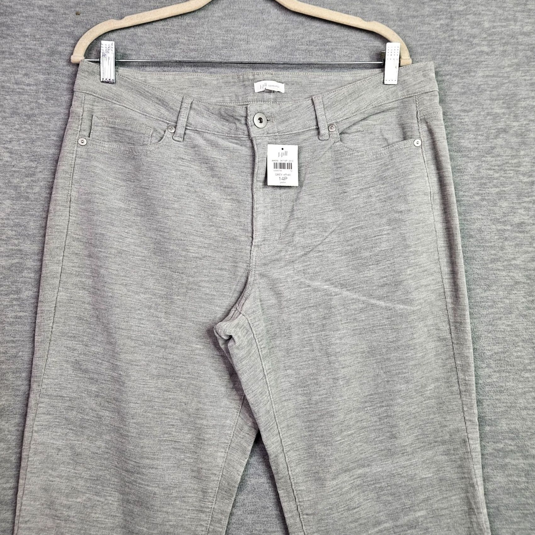 J. Jill J.JILL Corduroy Pants Women 14P Mid Rise Gray Solid Casual Outdoor Preppy Men/Womens? Size 36" / US 14 / IT 50 - 7 Thumbnail