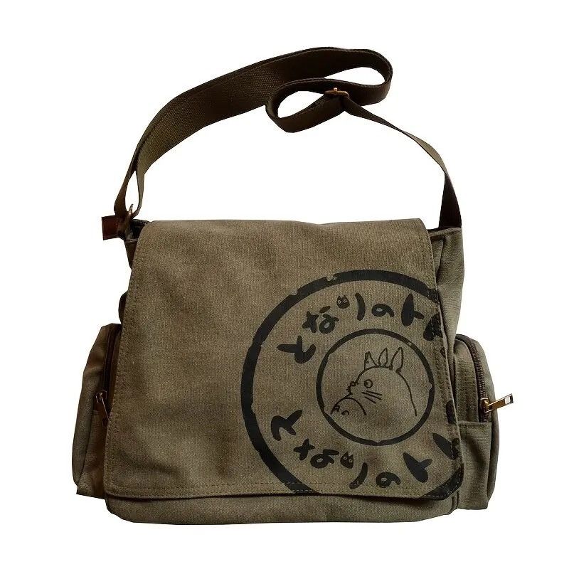 Vintage Vintage Cartoon Women Canvas Messenger Bag Size ONE SIZE - 1 Thumbnail