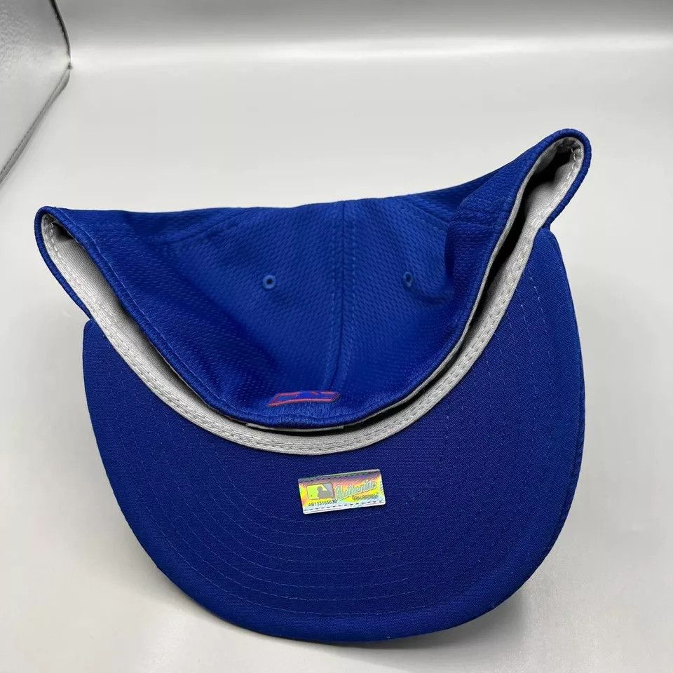 New Era Chicago Cubs Hat Men 7 7/8 Blue Fitted Cap New Size ONE SIZE - 7 Thumbnail