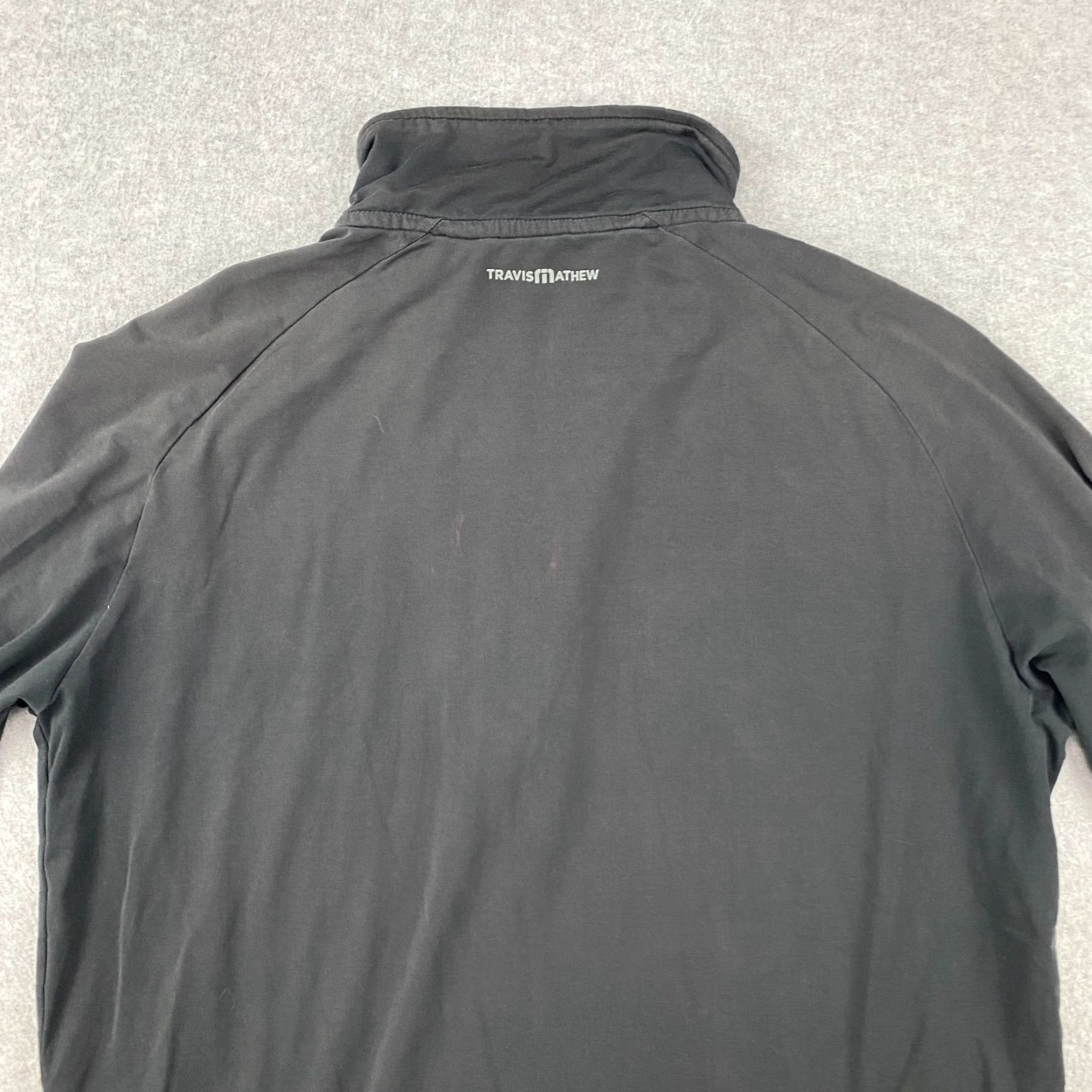 TravisMathew Travis Mathew 1/4 Zip Pullover Large L Mens Black Golf Performance Sweater Size US L / EU 52-54 / 3 - 7 Thumbnail