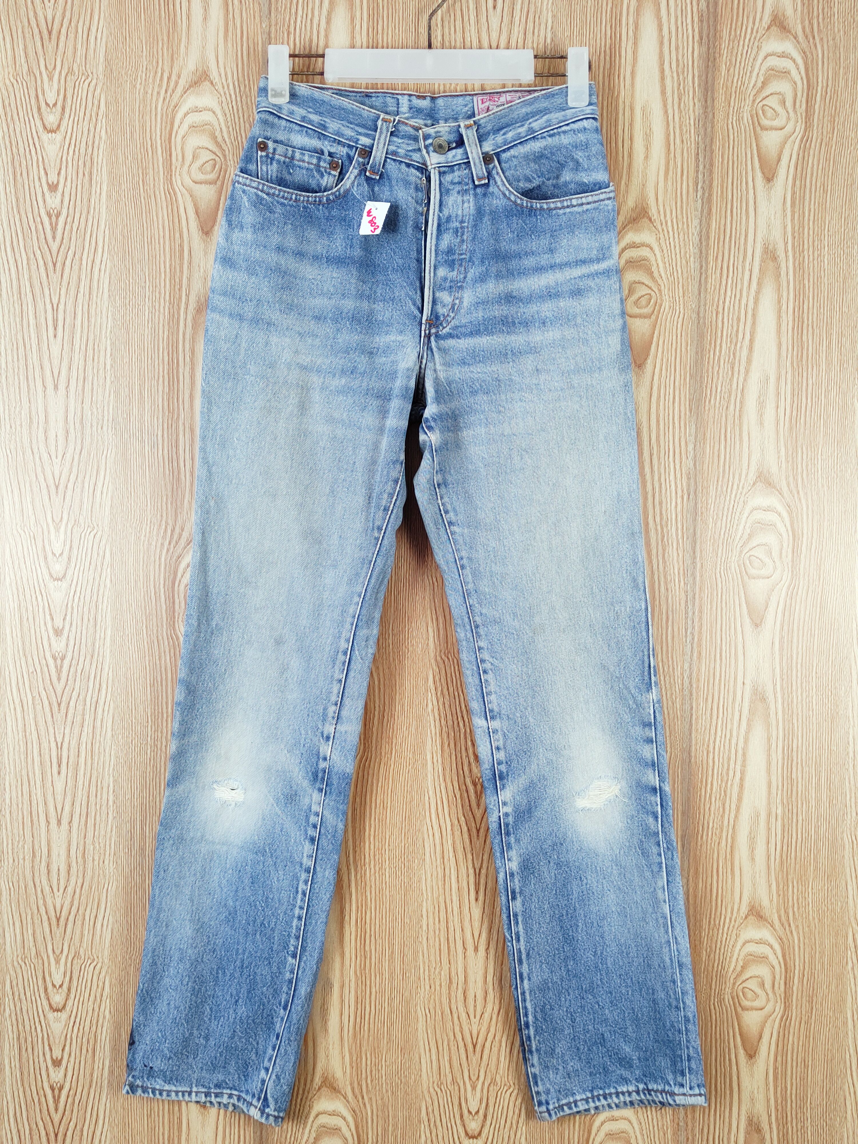 Japanese Brand Levi's Blue Distressed Ripped denim Jeans #W803 Size US 26 / EU 42 - 1 Thumbnail