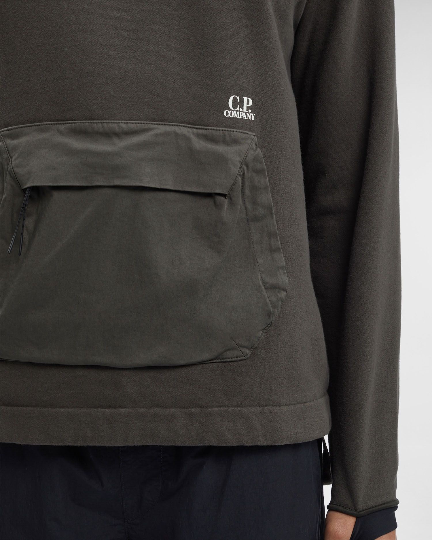 C.P. Company o1y1224 Logo Hoodie in Lead Size US M / EU 48-50 / 2 - 4 Thumbnail