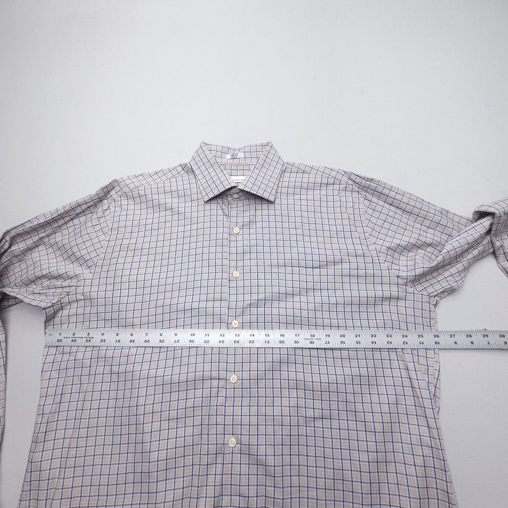 Peter Millar Peter Millar Shirt Mens XL Plaid Cotton Long Sleeve Button-Up Classic Casual Business Size US XL / EU 56 / 4 - 7 Thumbnail