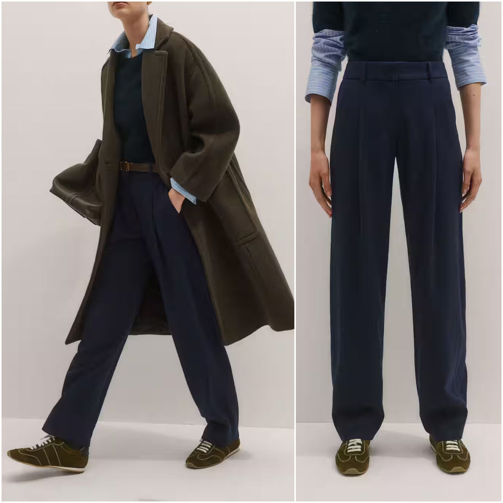 ME+EM ME+EM Pleat Front Pant Italian wool Deep indigo blue 6UK 2US Size 26" / US 2 / IT 38 - 1 Thumbnail
