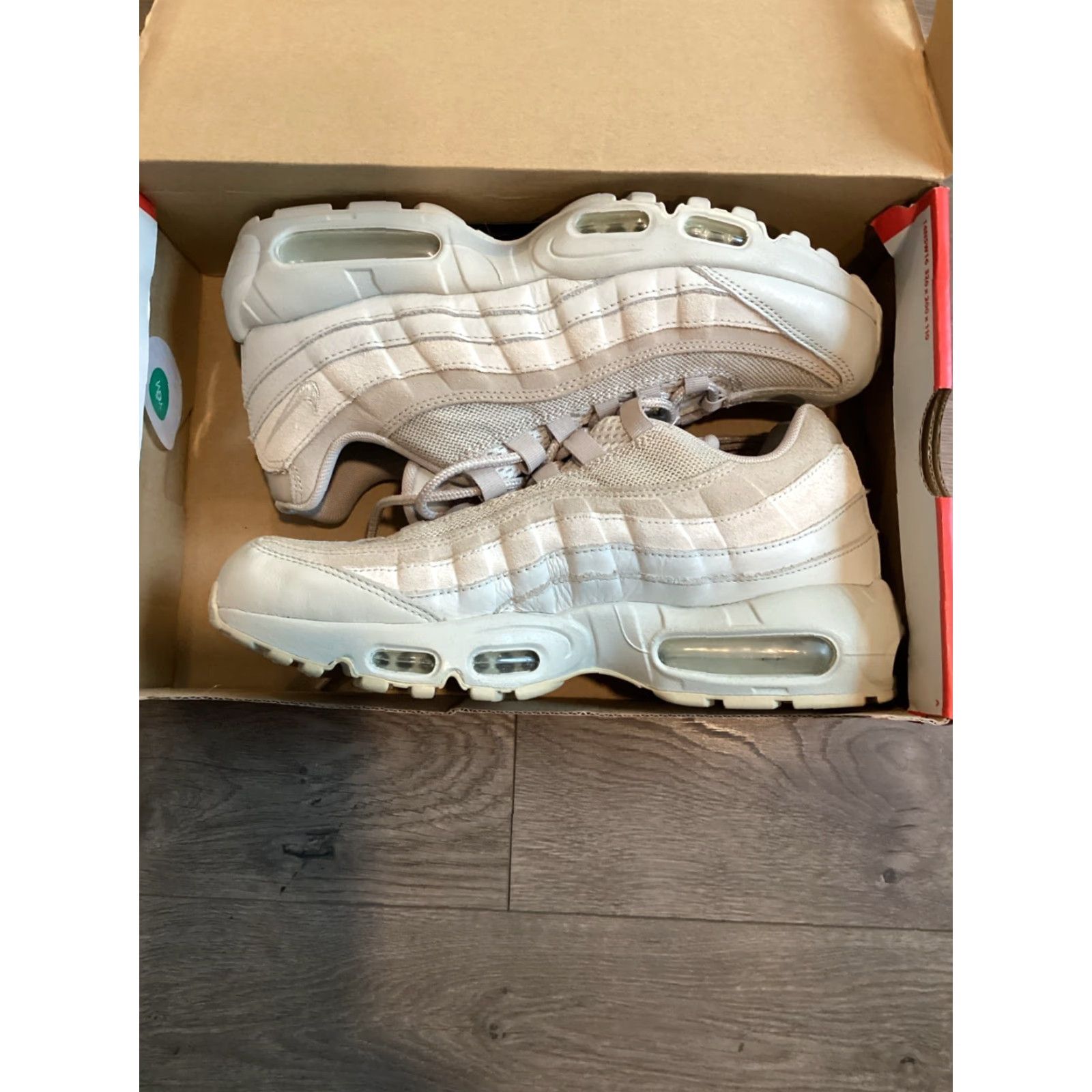 Nike Nike Air Max 95 PRM White Light Bone Sneaker Men Size 8 Multicolor 2017 Nike Air Max Size US 7 / EU 40 - 2 Thumbnail