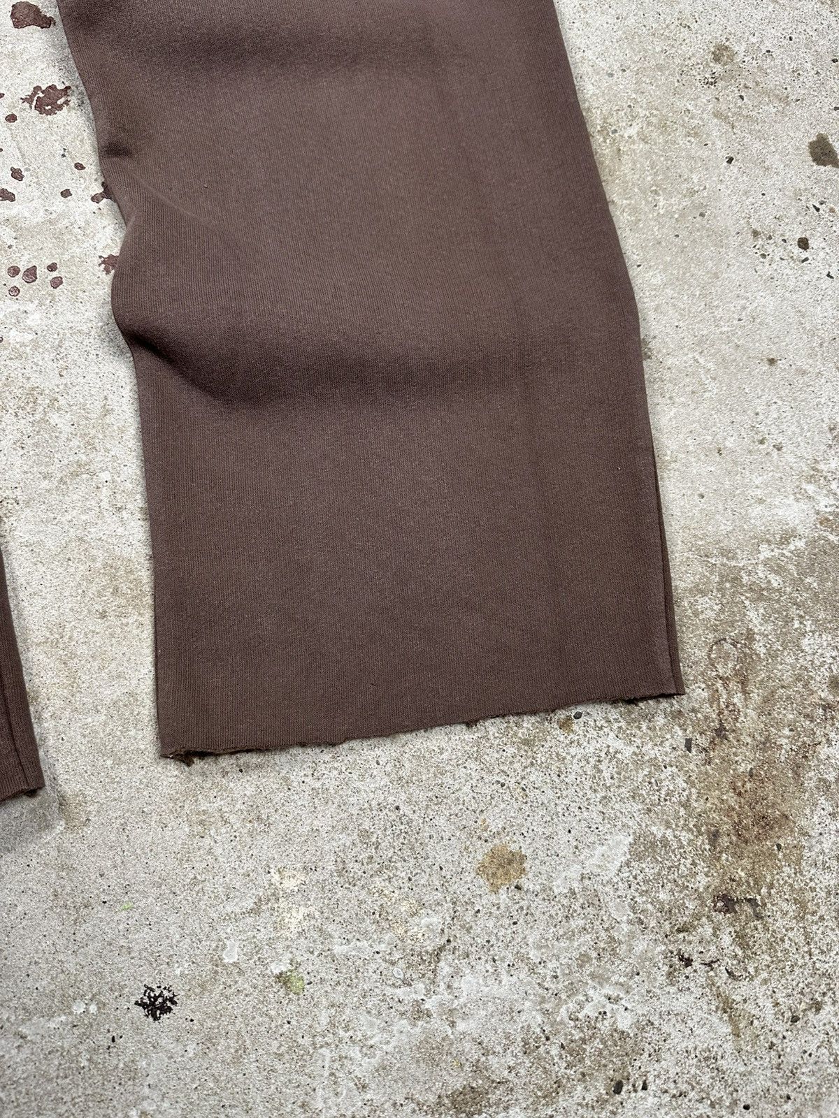 Japanese Brand × Vintage Vintage Y2K BAGGY Washed Brown Sweatpants Flare Size US 32 / EU 48 - 3 Thumbnail