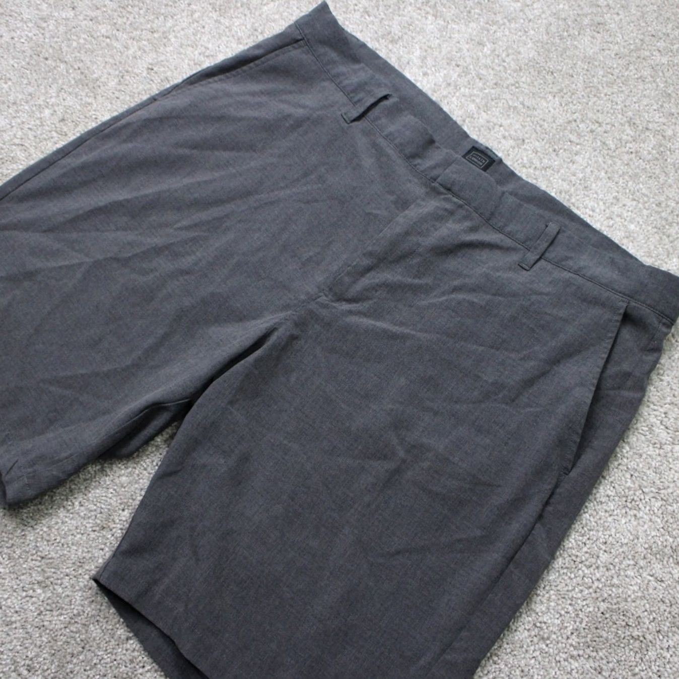 Vintage 14th & Union Mens 38 Gray Polyester Stretch Performance Shorts 9" Inseam Size US 38 / EU 54 - 3 Thumbnail